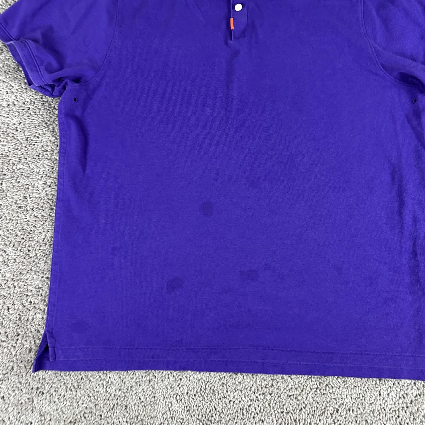 Nike Nike Polo Shirt Mens XL Purple Dri-FIT Performance Golf Pique Athletic Short Sleeve Collar Solid Moisture Wicking Tagless Cotton Polyester Shirt Sport Size US XXL / EU 58 / 5 - 3 Thumbnail