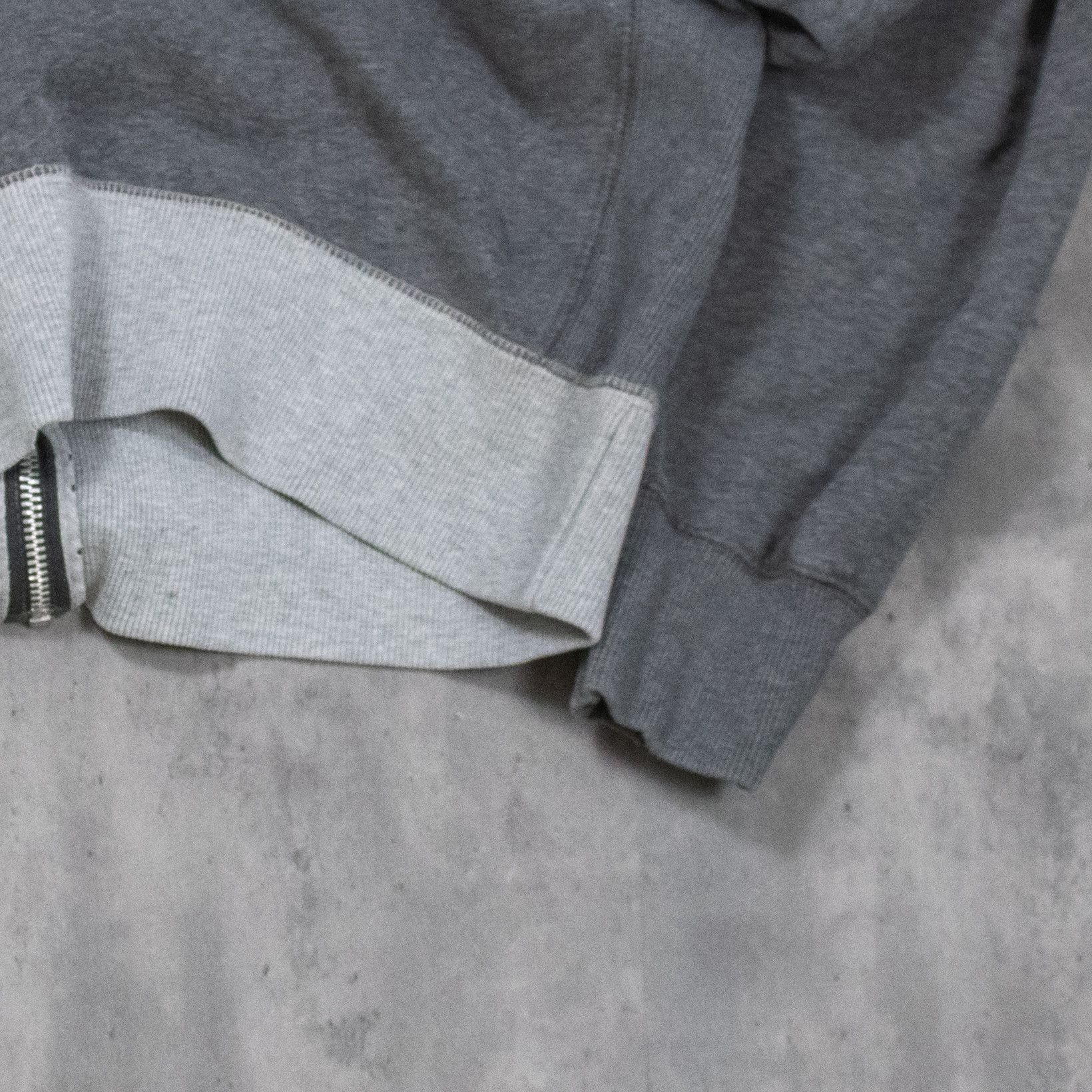 Nike Y2K 2000's Nike Heather Grey Contrast Zip Up Hoodie Sweater Size US M / EU 48-50 / 2 - 8 Thumbnail
