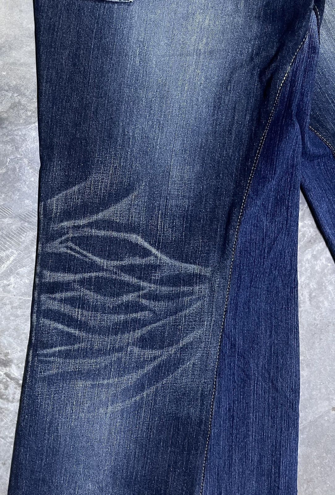 Edwin × Japanese Brand × Vintage Flare Jeans Japan Edwin Lightning Wash Bellbottom Size US 30 / EU 46 - 10 Thumbnail