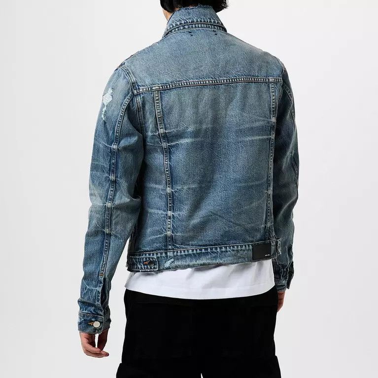 Amiri o1y0525 Denim Jacket in Blue Size US XL / EU 56 / 4 - 4 Thumbnail