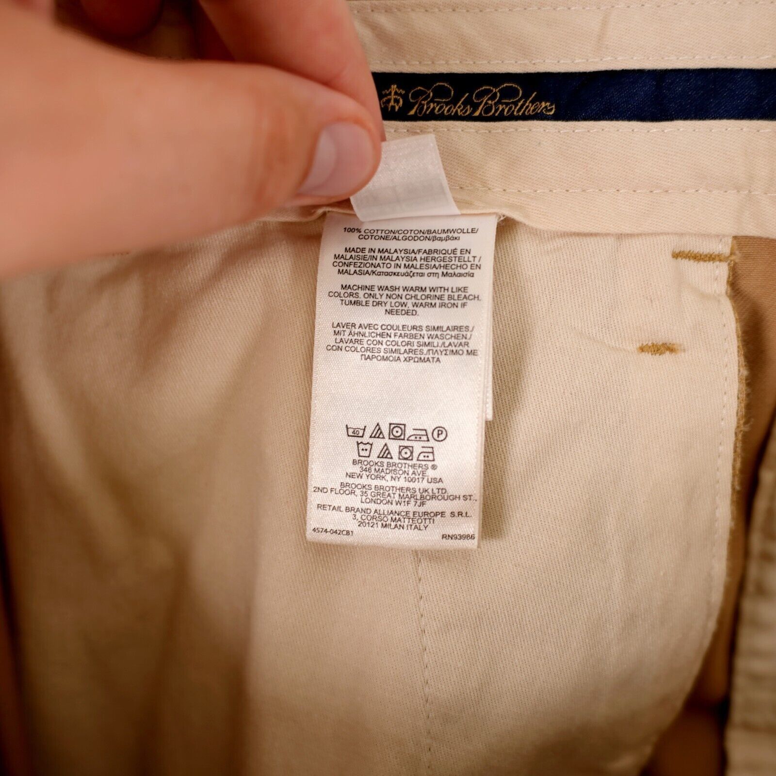 Brooks Brothers Brooks Brothers Advantage Chino Elliot Cotton Pleat Cuffed T Size US 36 / EU 52 - 10 Thumbnail