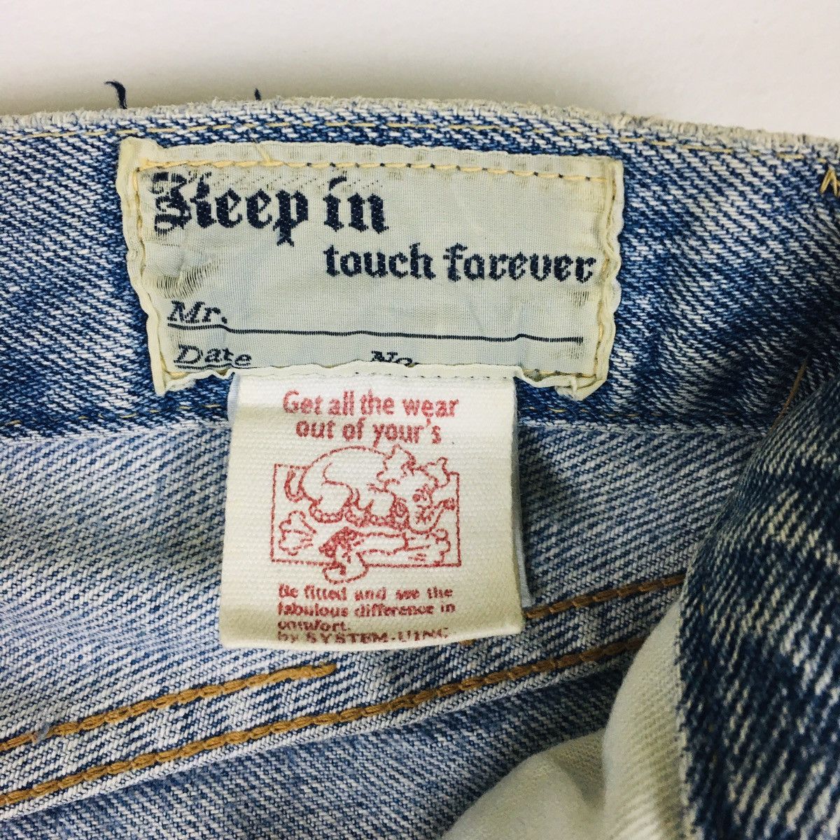 Japanese Brand Vintage System Japanese Straight Cut Selvedge Denim Size US 28 / EU 44 - 9 Thumbnail