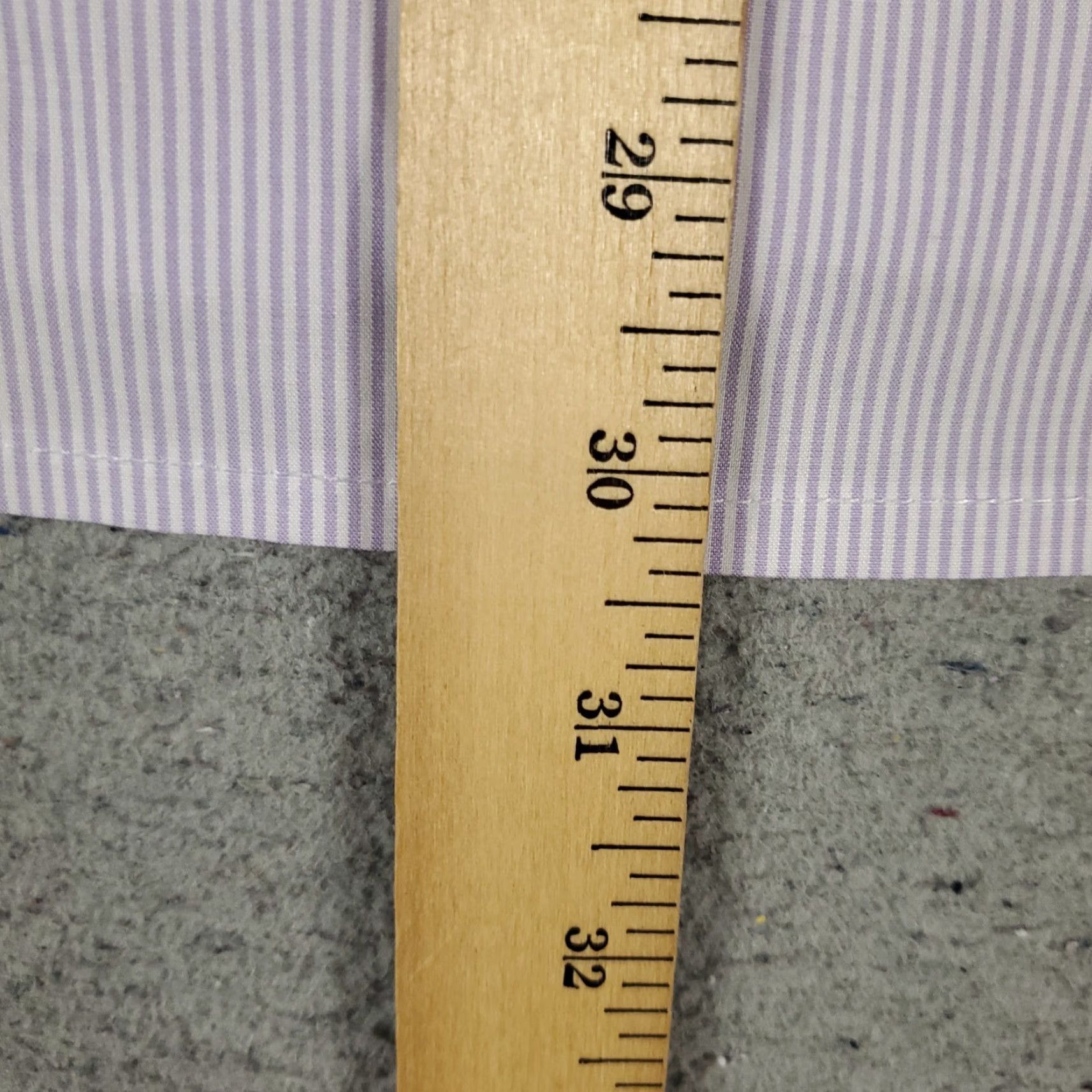 Brooks Brothers Brooks Brothers Dress Shirt Mens 17 Purple Striped Long Sleeve Button Up Regular Fit Size 46R - 7 Thumbnail