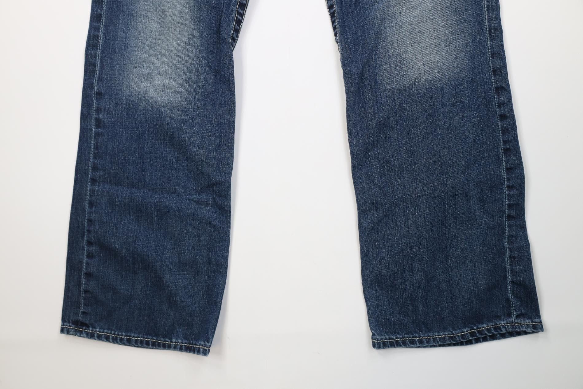 Vintage Buckle BKE Stitch Derek Wide Leg Bootcut Denim Jeans Blue Size US 34 / EU 50 - 4 Thumbnail