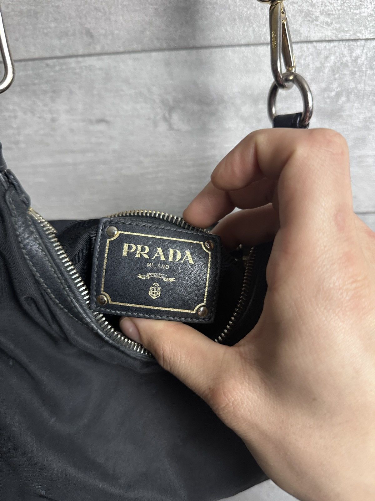 Prada Prada Nylon Shoulder Bag Designer Luxury Size ONE SIZE - 15 Thumbnail