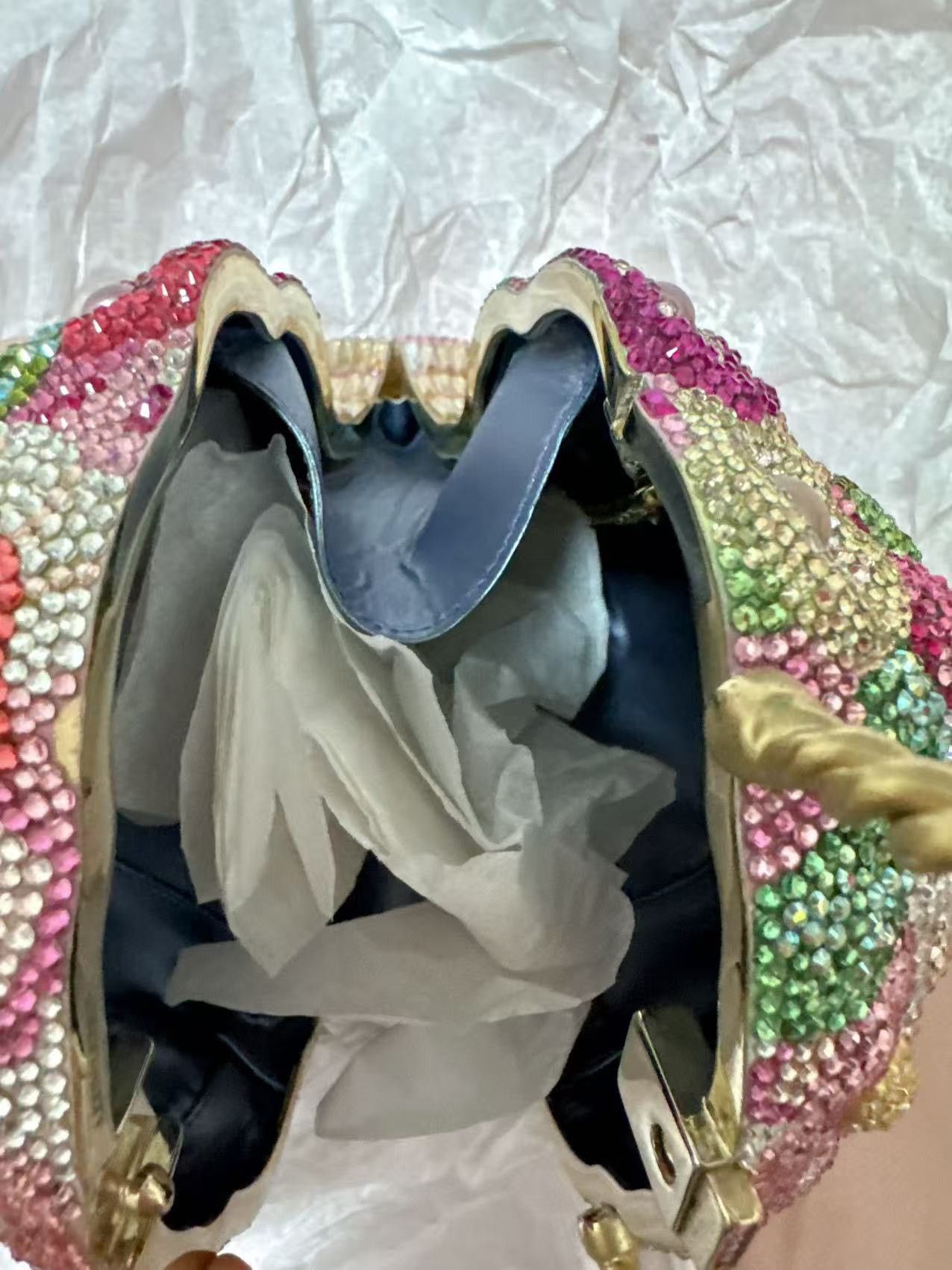Judith Leiber Judith Leiber Crystal Floral-Shaped Evening Clutch bag Size ONE SIZE - 4 Thumbnail