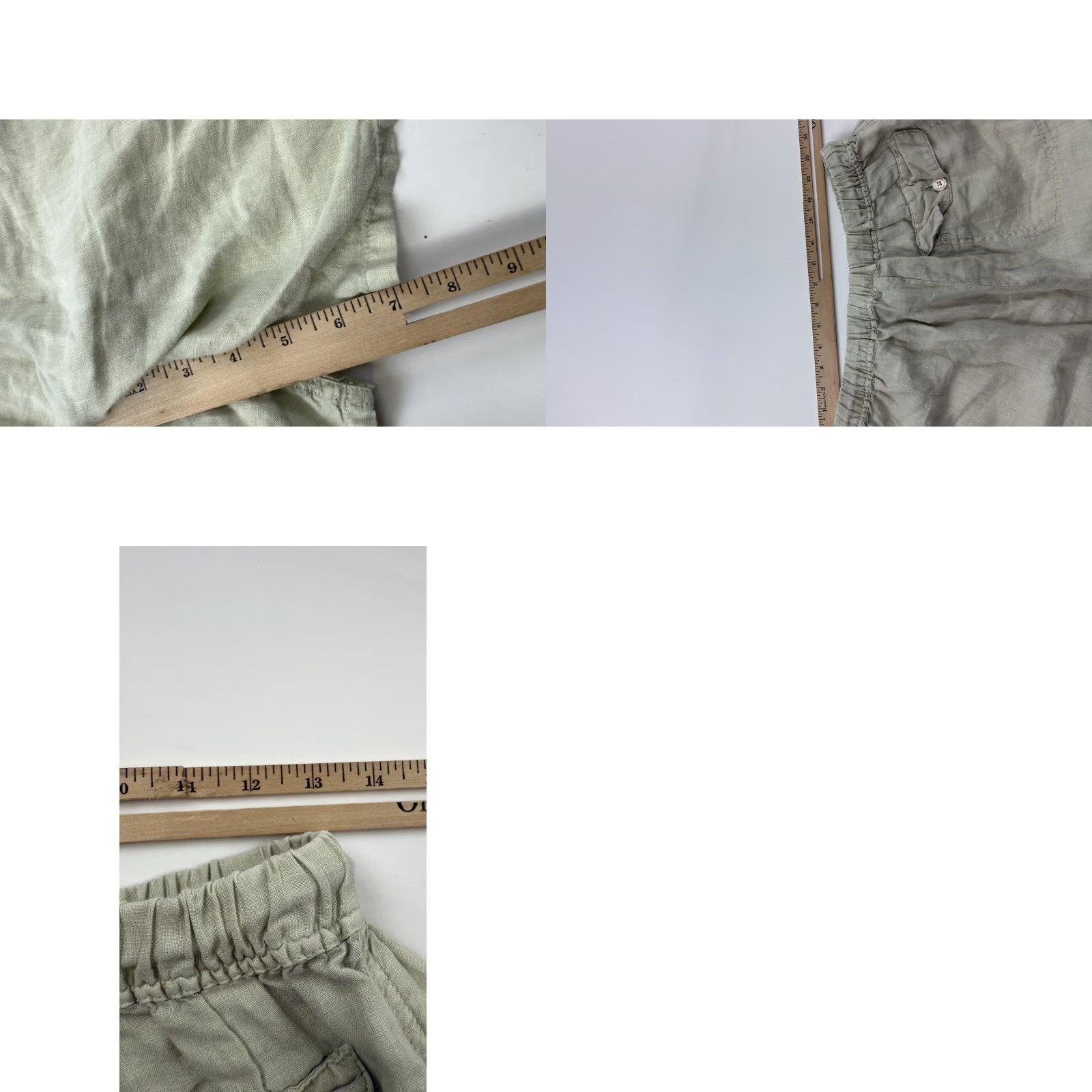 Vintage VINTAGE Elements by Arnold Zimber Linen Shorts Mens Small Beige Casual Summer 90s Size US 29 - 8 Thumbnail
