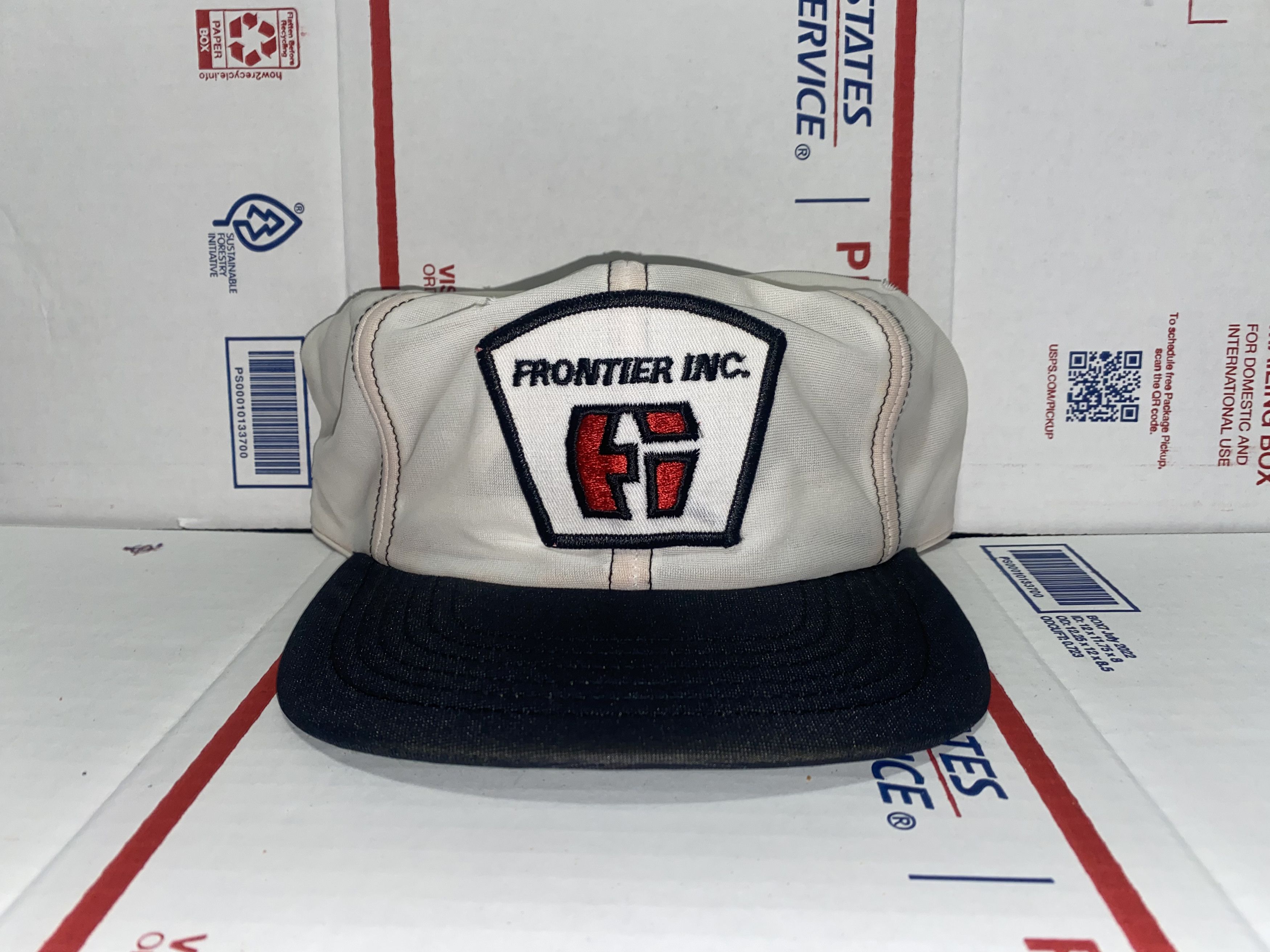 Vintage Made in USA Snapback Hat Trucker Baseball Cap Frontier Inc. Size ONE SIZE - 1 Thumbnail