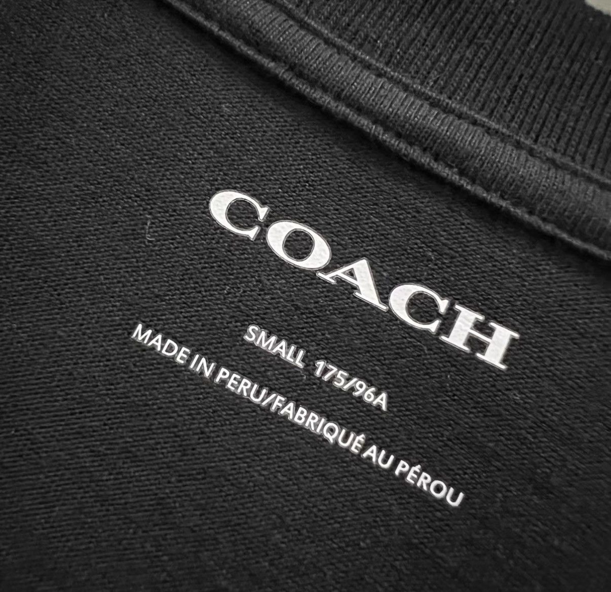 Coach COACH Black Logo Print Short Sleeve T-shirt J41 Size US S / EU 44-46 / 1 - 4 Thumbnail