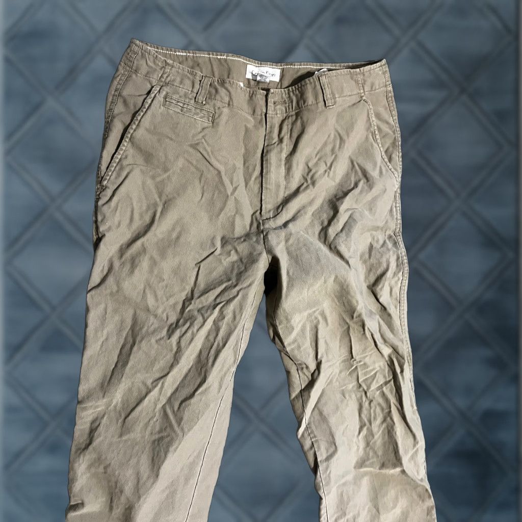 Calvin Klein Calvin Klein Men's Slim Fit Stretch Pants 5-Pocket Size 34x30 Brown Size US 34 / EU 50 - 1 Thumbnail