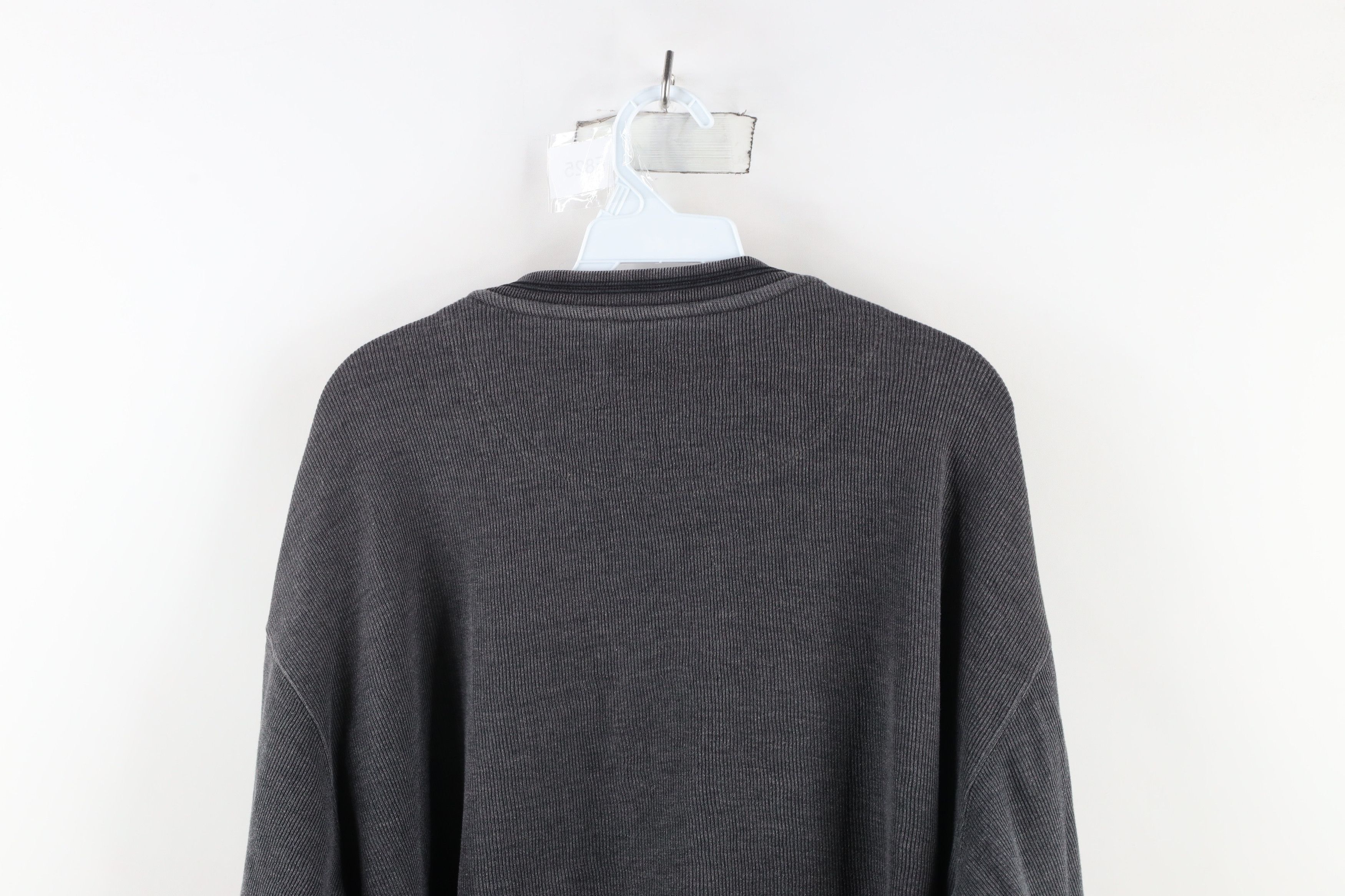 Vintage Vintage 90s Streetwear Ribbed Knit Long Sleeve T-Shirt Size US XL / EU 56 / 4 - 8 Thumbnail