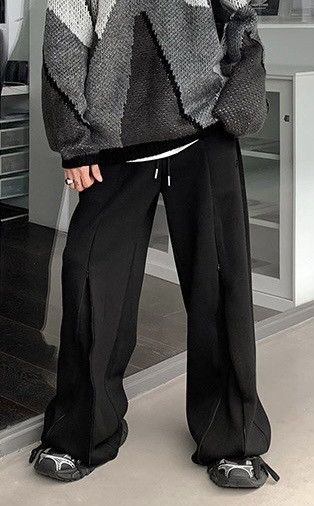 Japanese Brand × Vintage Avant garde front zip skater sweatpants pants Size US 32 / EU 48 - 3 Thumbnail