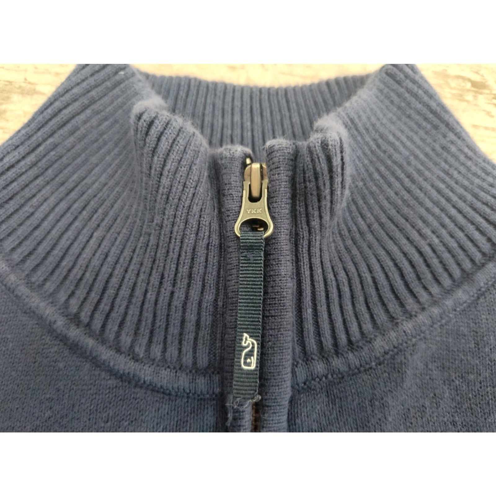 Vineyard Vines VINTAGE Vineyard Vines Women's Sweater Quarter Zip Pullover Long Sleeve Blue Cotton Slim Fit Size S Size S / US 4 / IT 40 - 7 Thumbnail