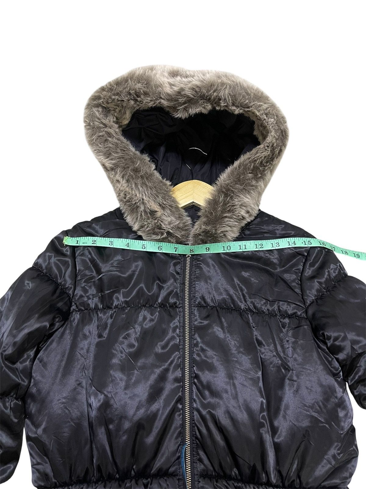Jean Paul Gaultier Junior Gaultier Girls Black Faux Fur Trim Winter Coat Jacket Size S / US 4 / IT 40 - 15 Thumbnail