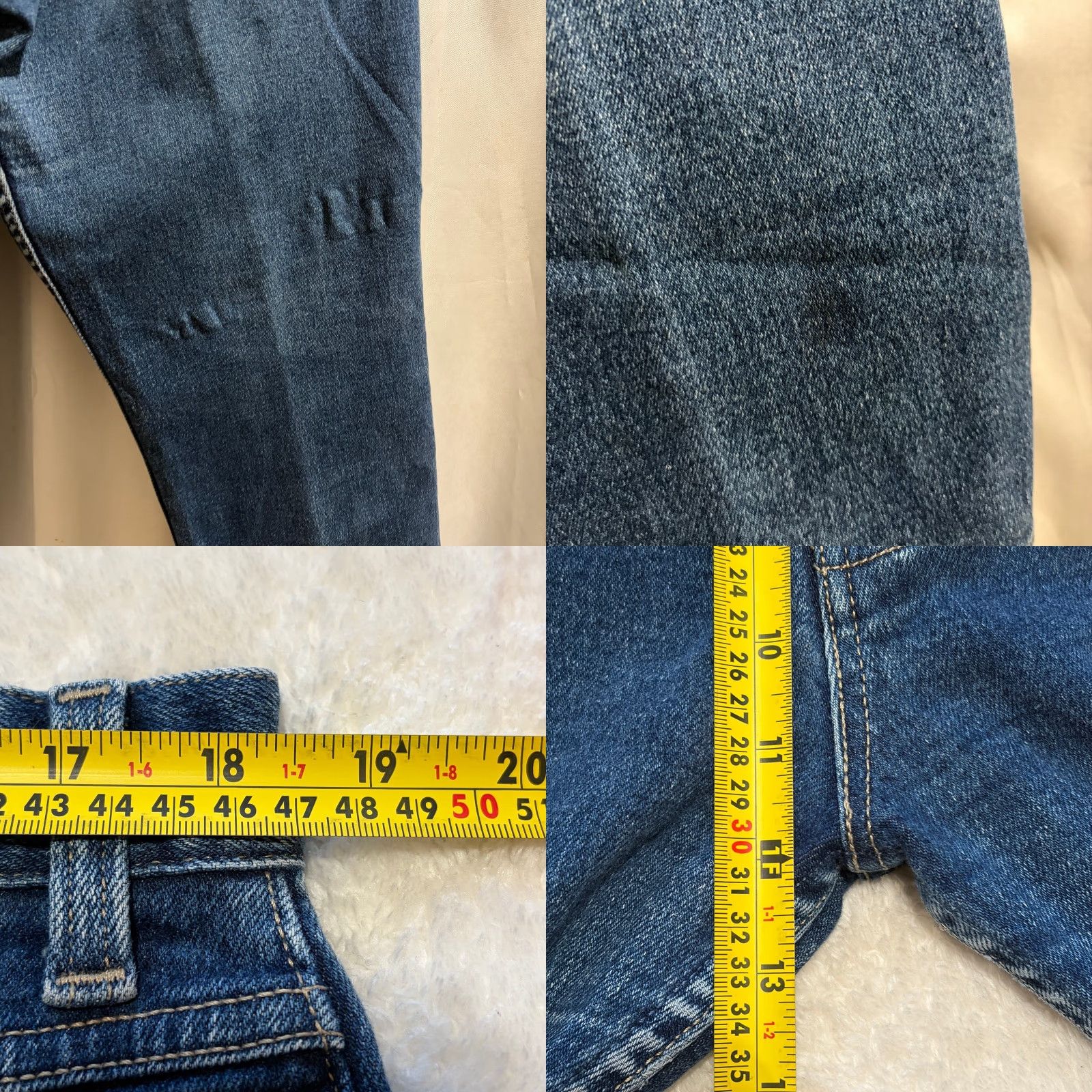 Denime VINTAGE Texwood Jeans Mens 40 x 32 Blue Denim Straight Leg Dark Wash USA 90s Mens Jeans Size US 40 / EU 56 - 8 Thumbnail