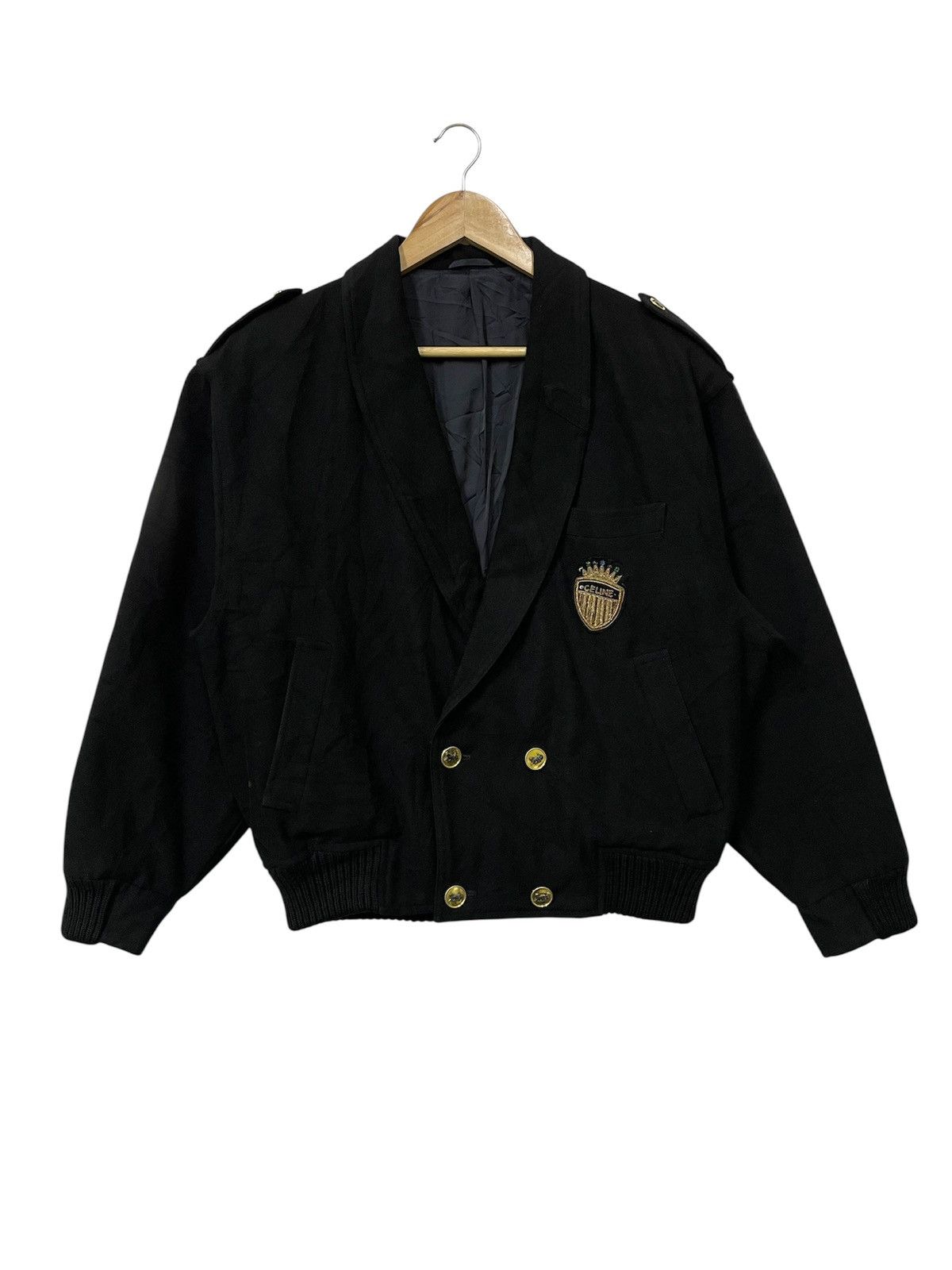 Celine Double Breasted Pin Celine Blazer Size US M / EU 48-50 / 2 - 1 Thumbnail