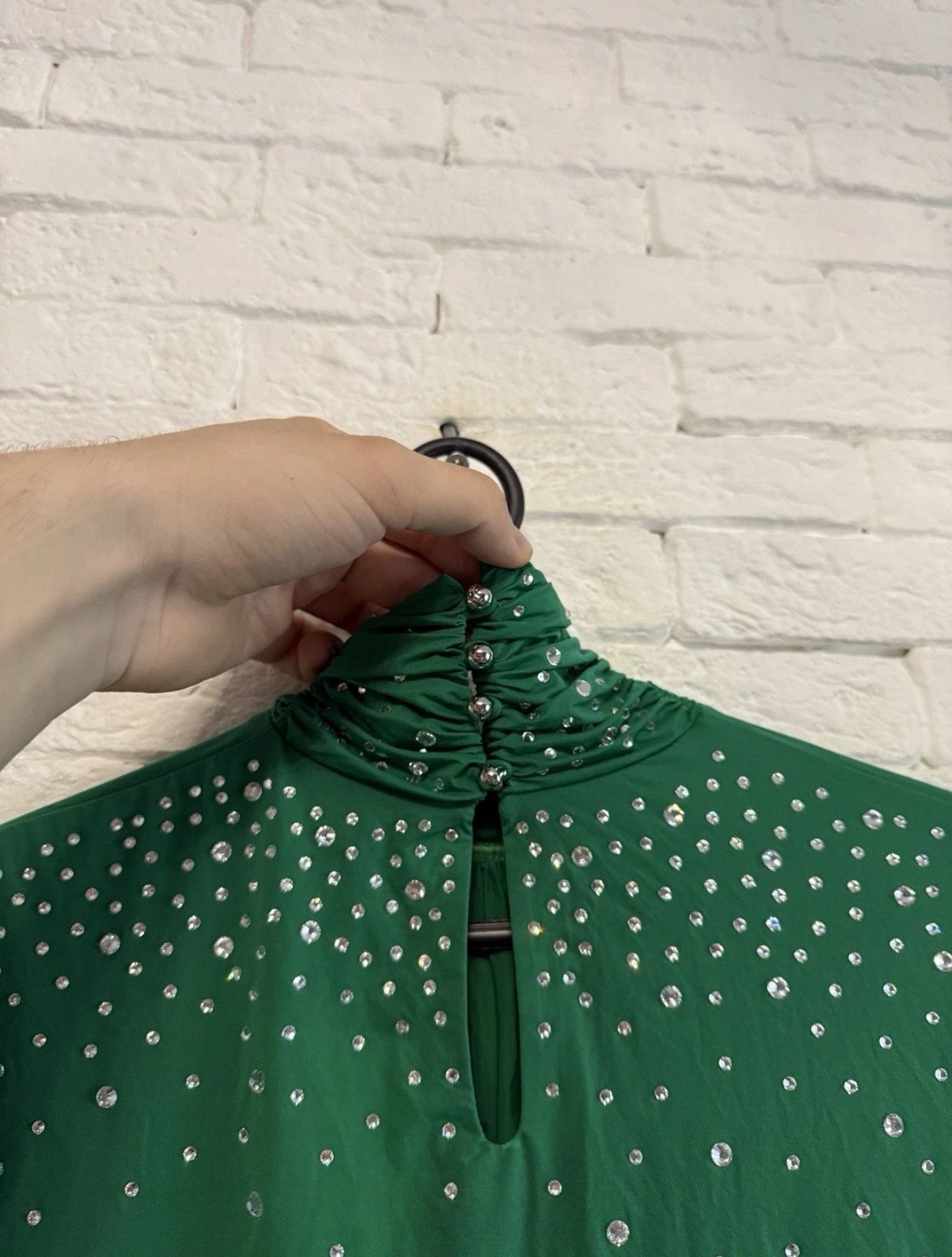 H&M × Paco Rabanne Paco Rabanne x HM Brand New Top Blouse With Rhinestones Sz M Size M / US 6-8 / IT 42-44 - 11 Thumbnail