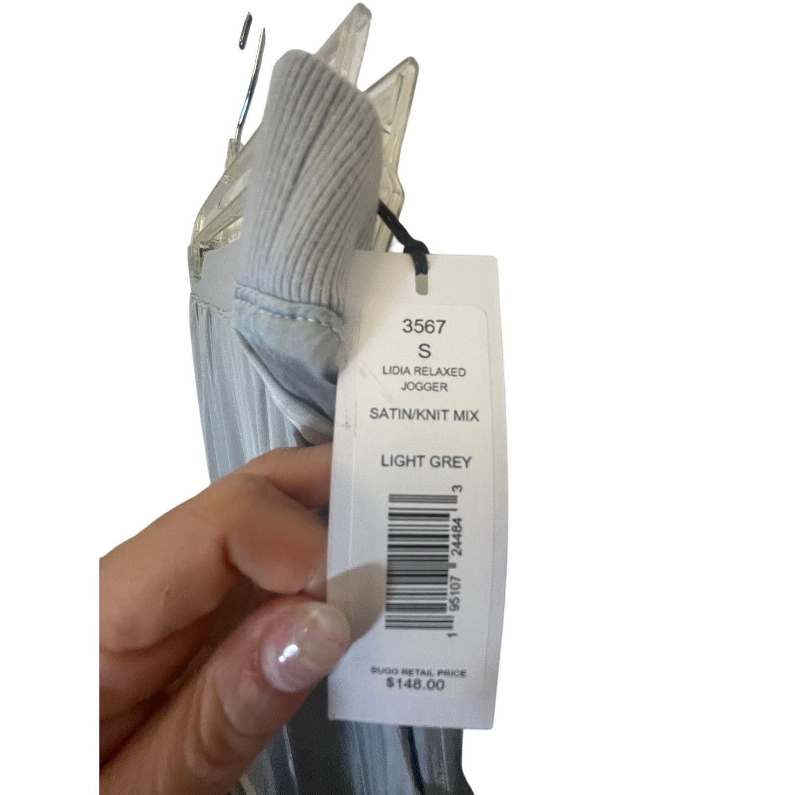 Michael Stars NWT Michael Stars S LIDIA RELAXED JOGGER SATIN KNIT MIX Gray Size 24" / US 00 / IT 34 - 4 Thumbnail