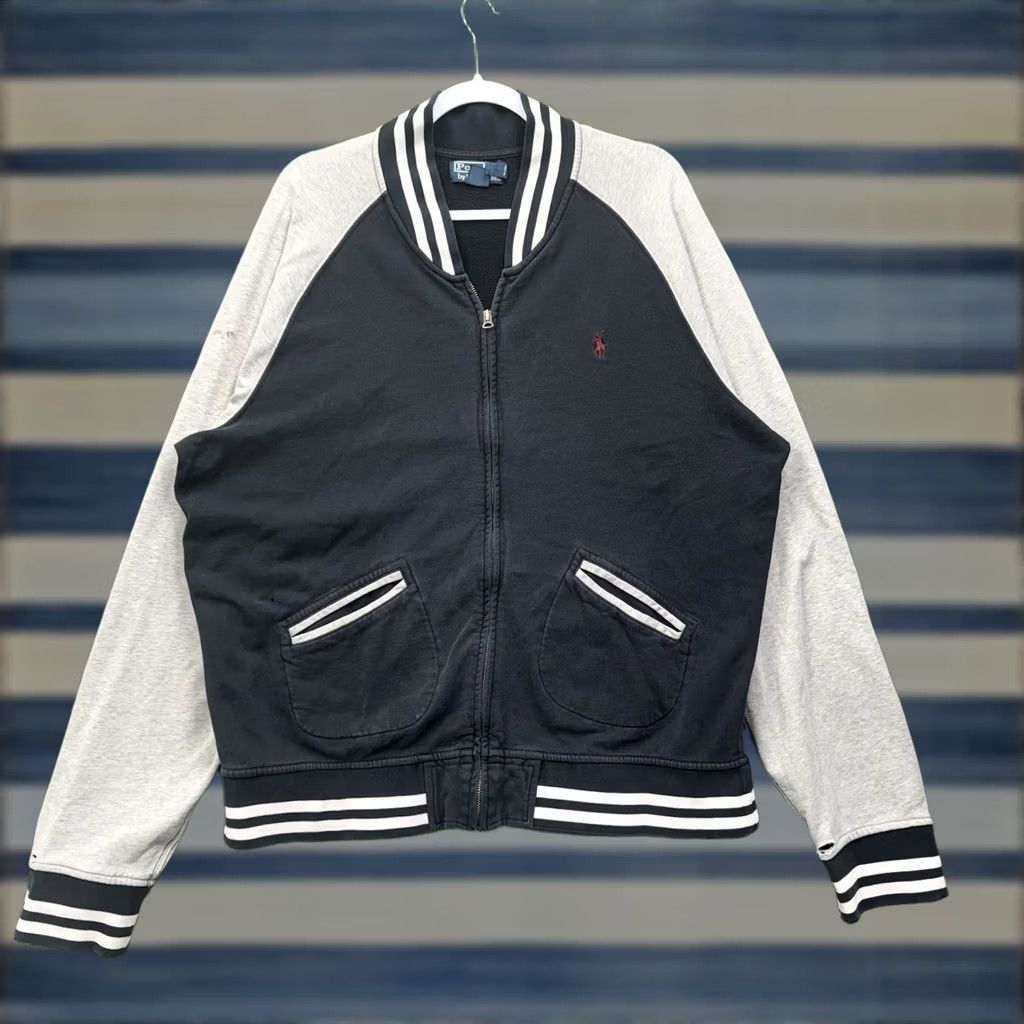 Polo Ralph Lauren Vintage Polo Ralph Lauren Jacket Mens 2XL Black Bomber Varsity Raglan Zip Pony Jacket Size US XXL / EU 58 / 5 - 1 Thumbnail