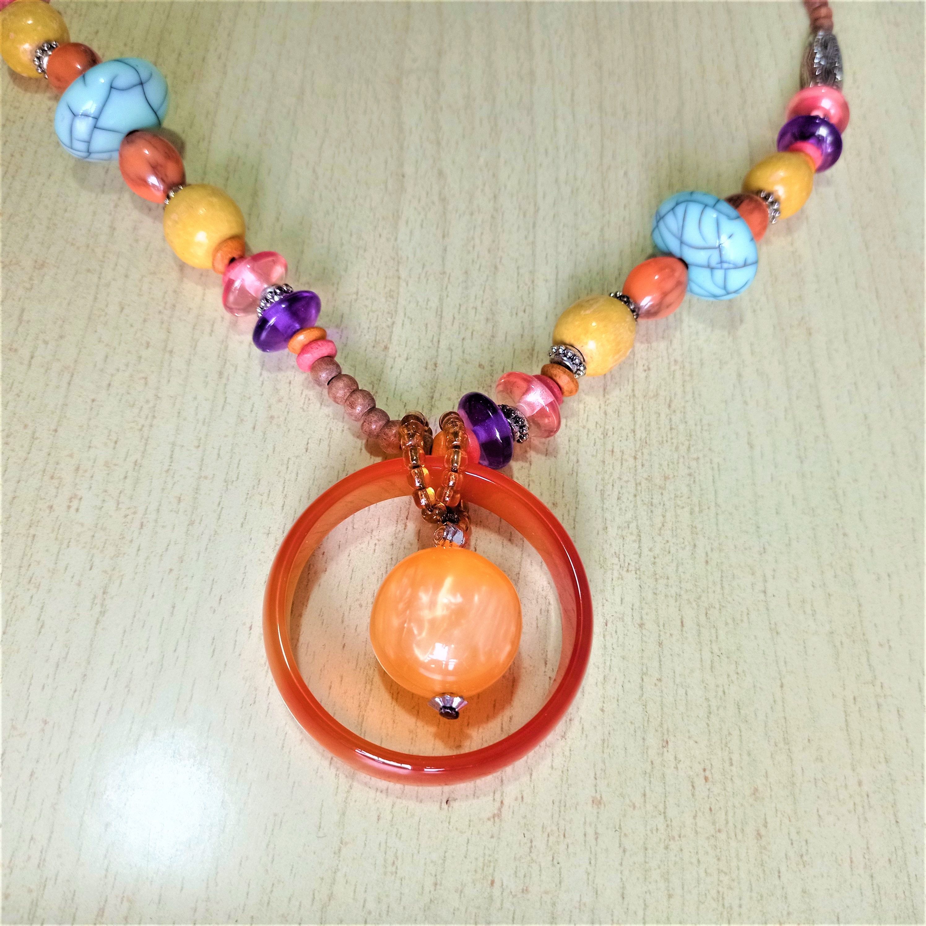 Designer × Vintage Vintage Custom Boho Oversize Ring Avant Garde Necklace Rave Size ONE SIZE - 2 Thumbnail