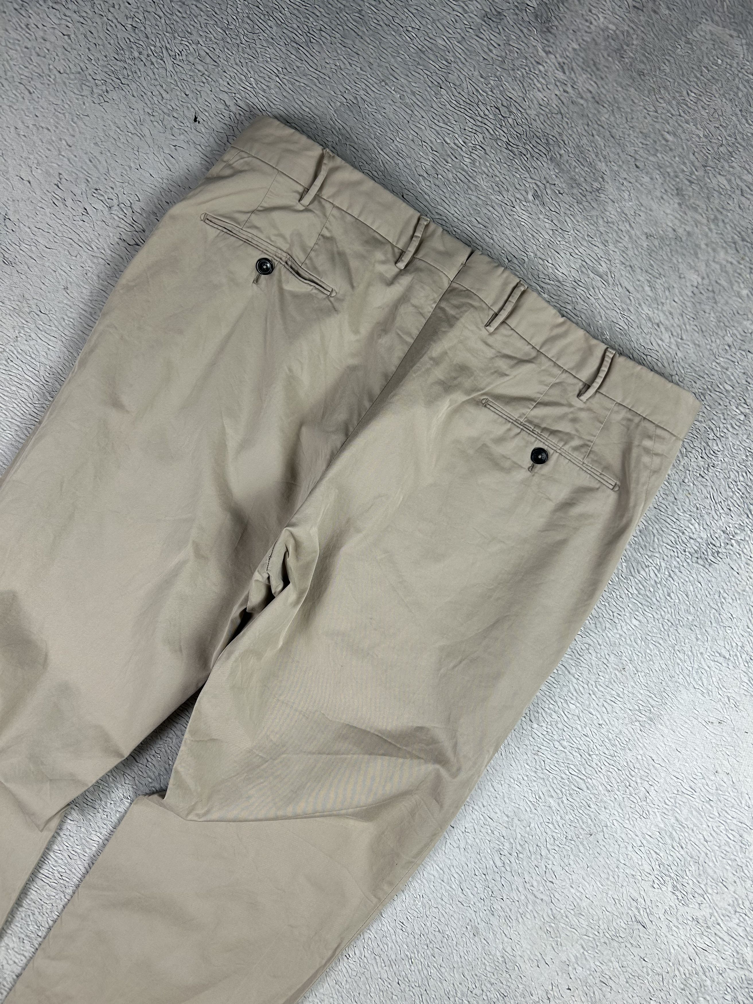 Designer × PT Torino PT01 Pantaloni Torino Pants Stretch Graven Fit Beige Y2K Size US 38 / EU 54 - 5 Thumbnail