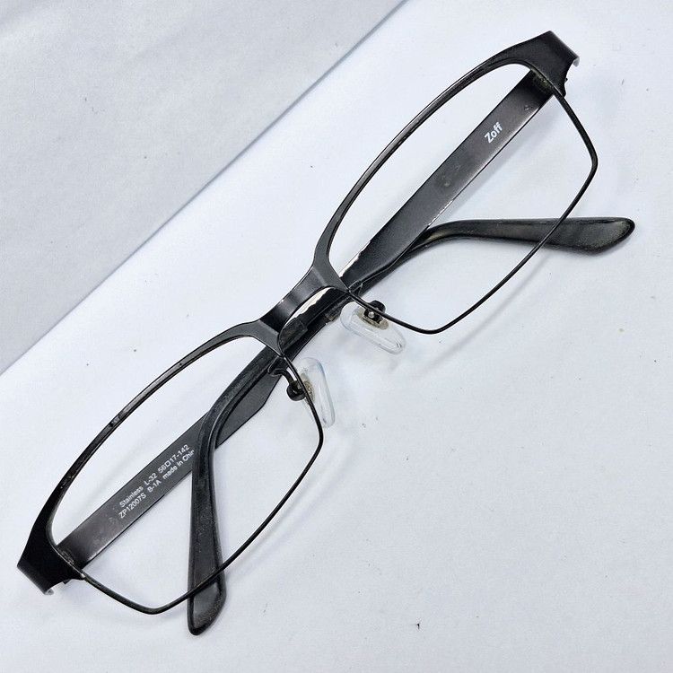 Other Zoff ZP12007S Glasses Frame Black Wide 56mm Ultralight 11g Size ONE SIZE - 1 Thumbnail