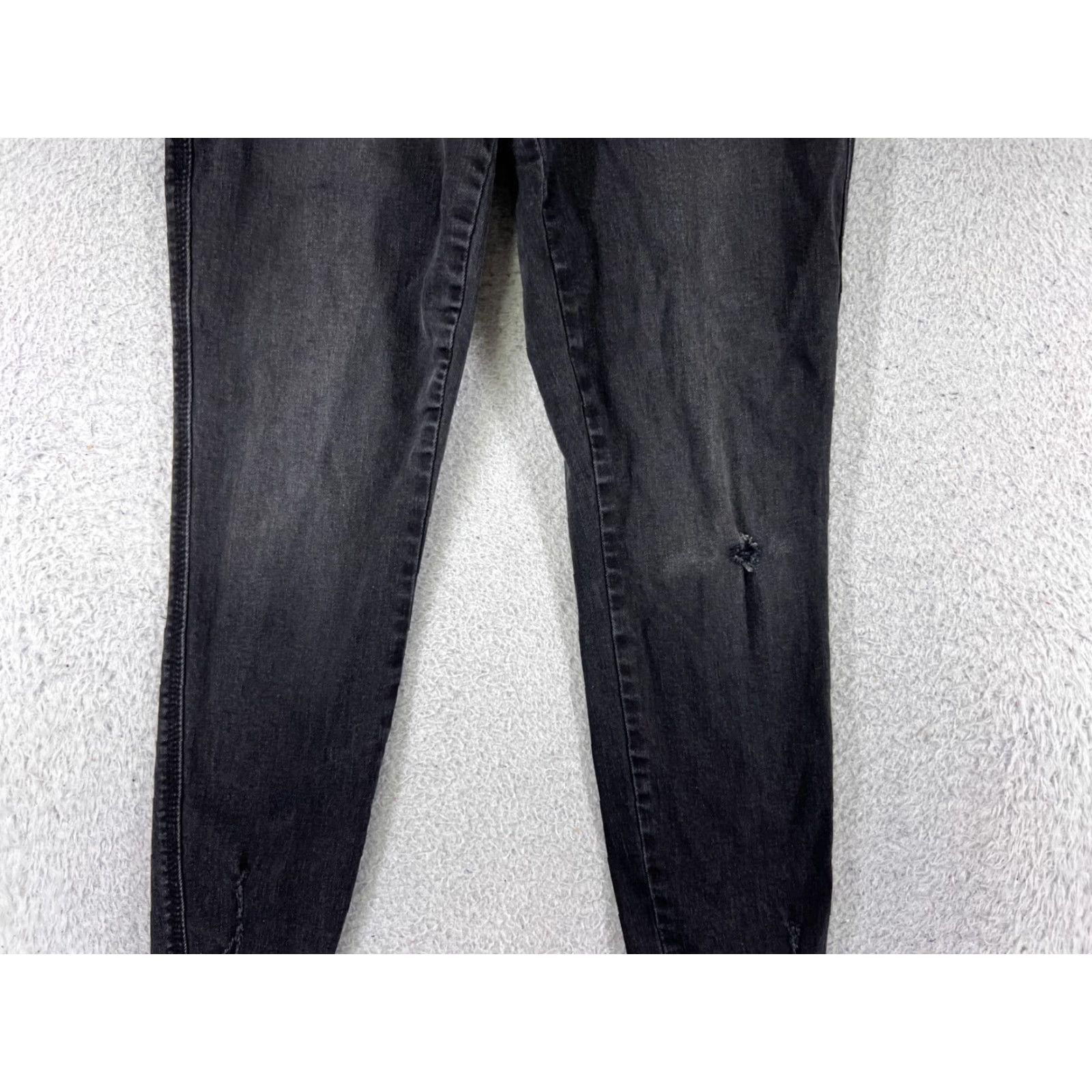 Vintage Seven7 Jeans Women 6 Black Denim Maternity Skinny Tapered Distressed 26x26 Jeans Women 6 Black Denim Maternity Skinny Tapered Distressed 26x26 Size 28" / US 6 / IT 42 - 3 Thumbnail