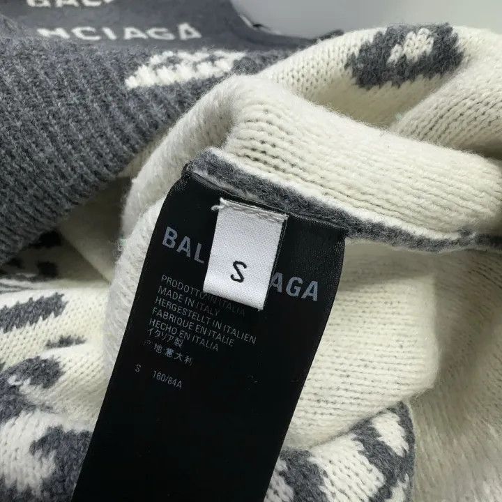 Balenciaga Balenciaga Logo Knit Sweater for Women 0079-2507 Size S / US 4 / IT 40 - 4 Thumbnail