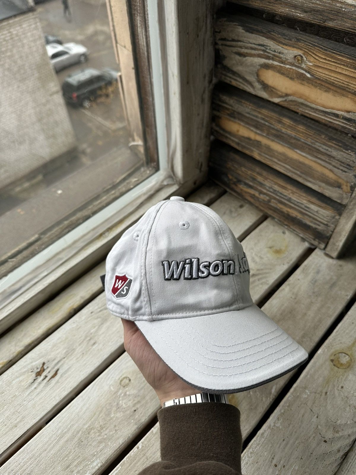 Vintage × Wilson 🚨Wilson STUFF Performance Cap Y2K big logo vintage tennis Size ONE SIZE - 1 Thumbnail
