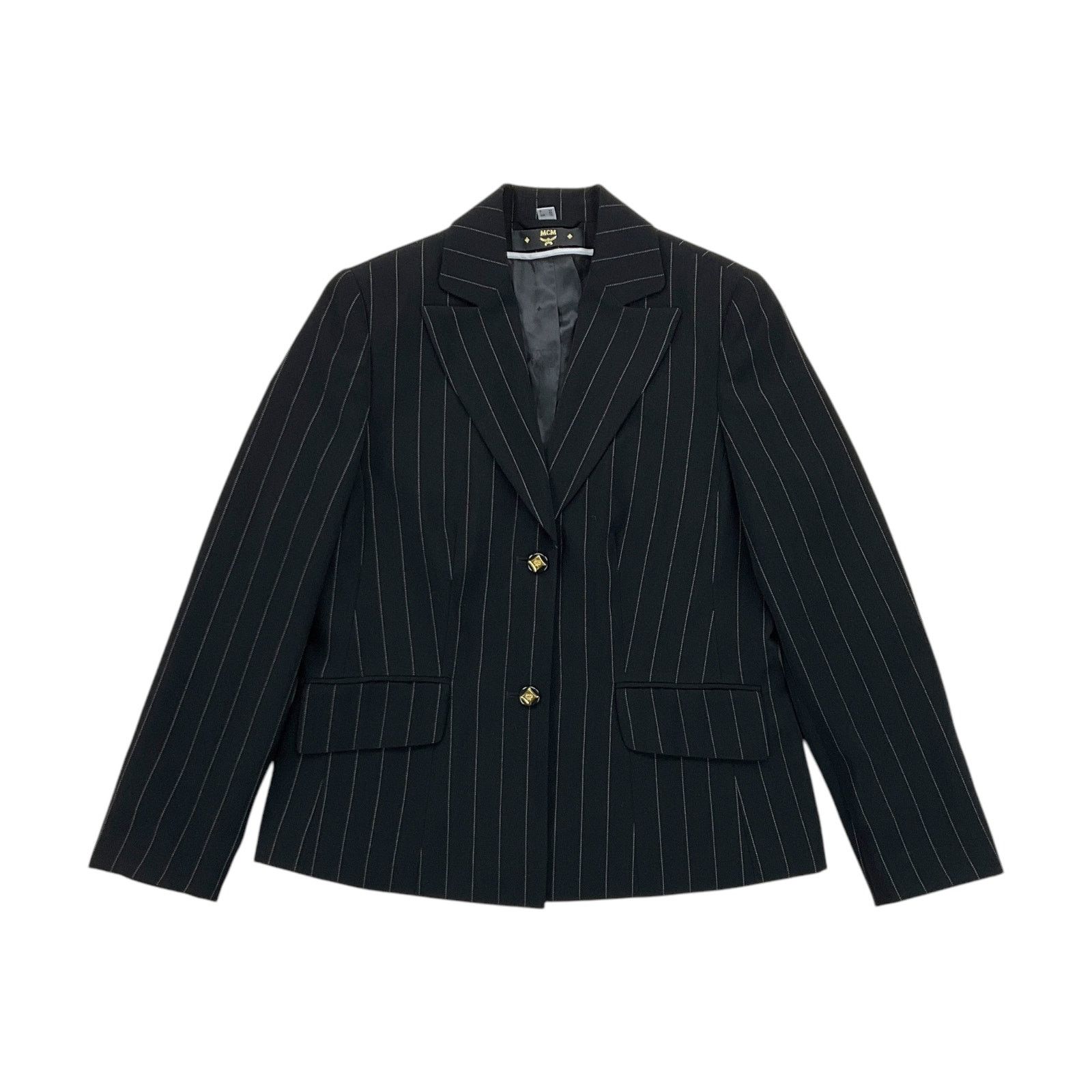 MCM Vintage Designer MCM 90s Blazer Jacket - Women Medium black Size M / US 6-8 / IT 42-44 - 1 Thumbnail