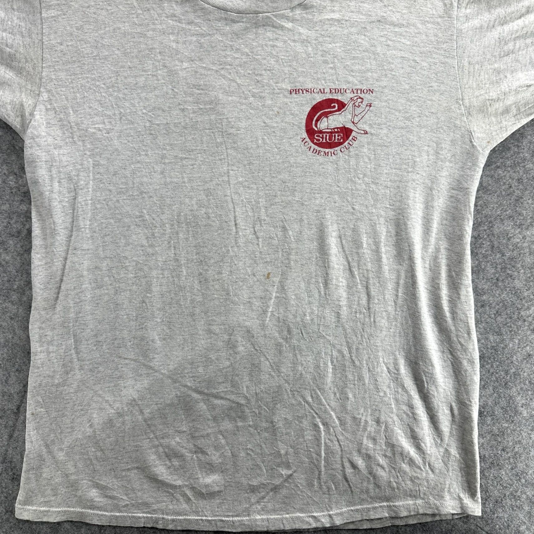Jerzees VINTAGE Jerzees SIUE Shirt Mens 2XL Gray 1990s College Sports Academic Club T-Shirt Crew Neck Short Sleeve Graphic Print Men XL USA Size US XL / EU 56 / 4 - 3 Thumbnail