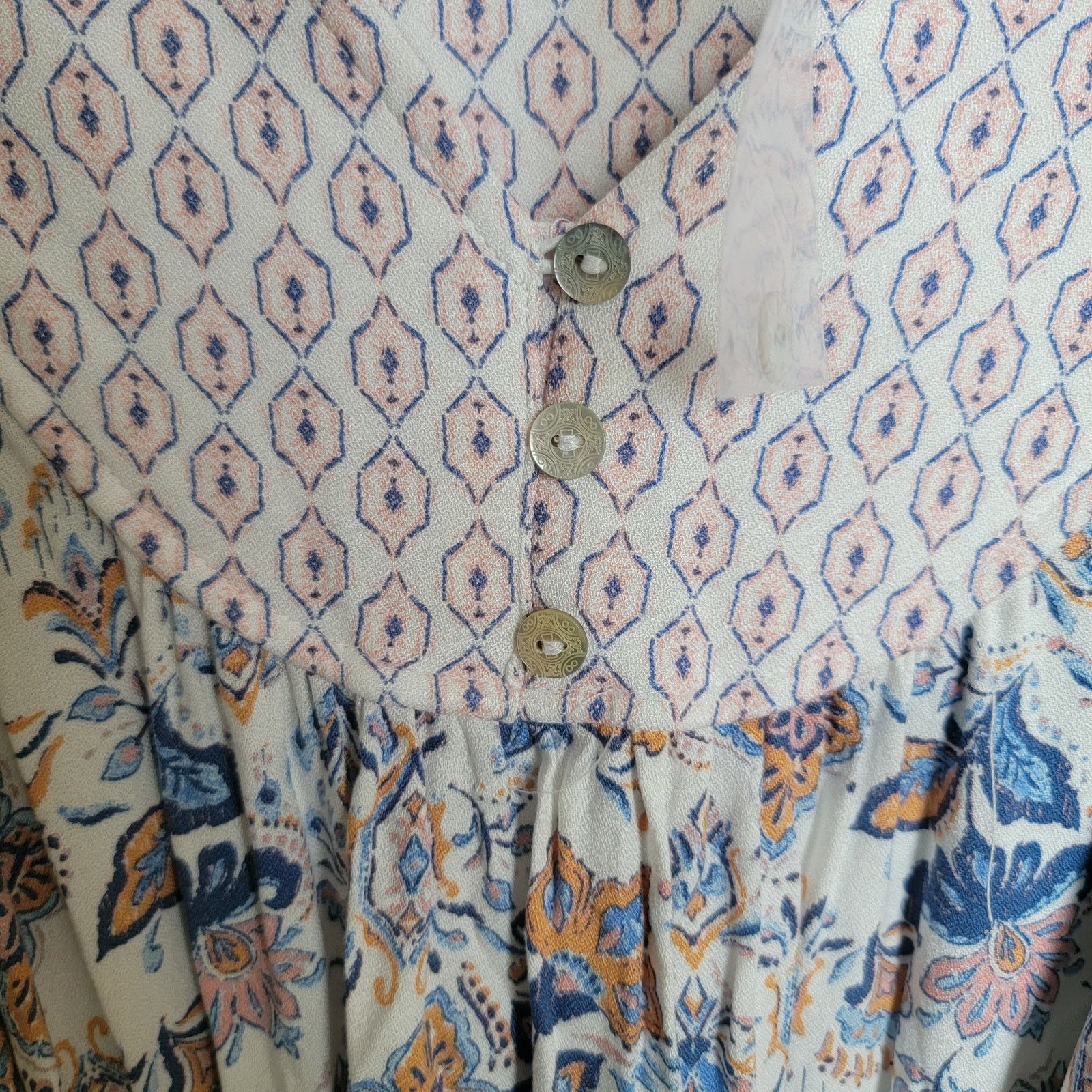 Lucky Brand Lucky Brand Peasant Boho Midi Dress Size Medium Size M / US 6-8 / IT 42-44 - 5 Thumbnail
