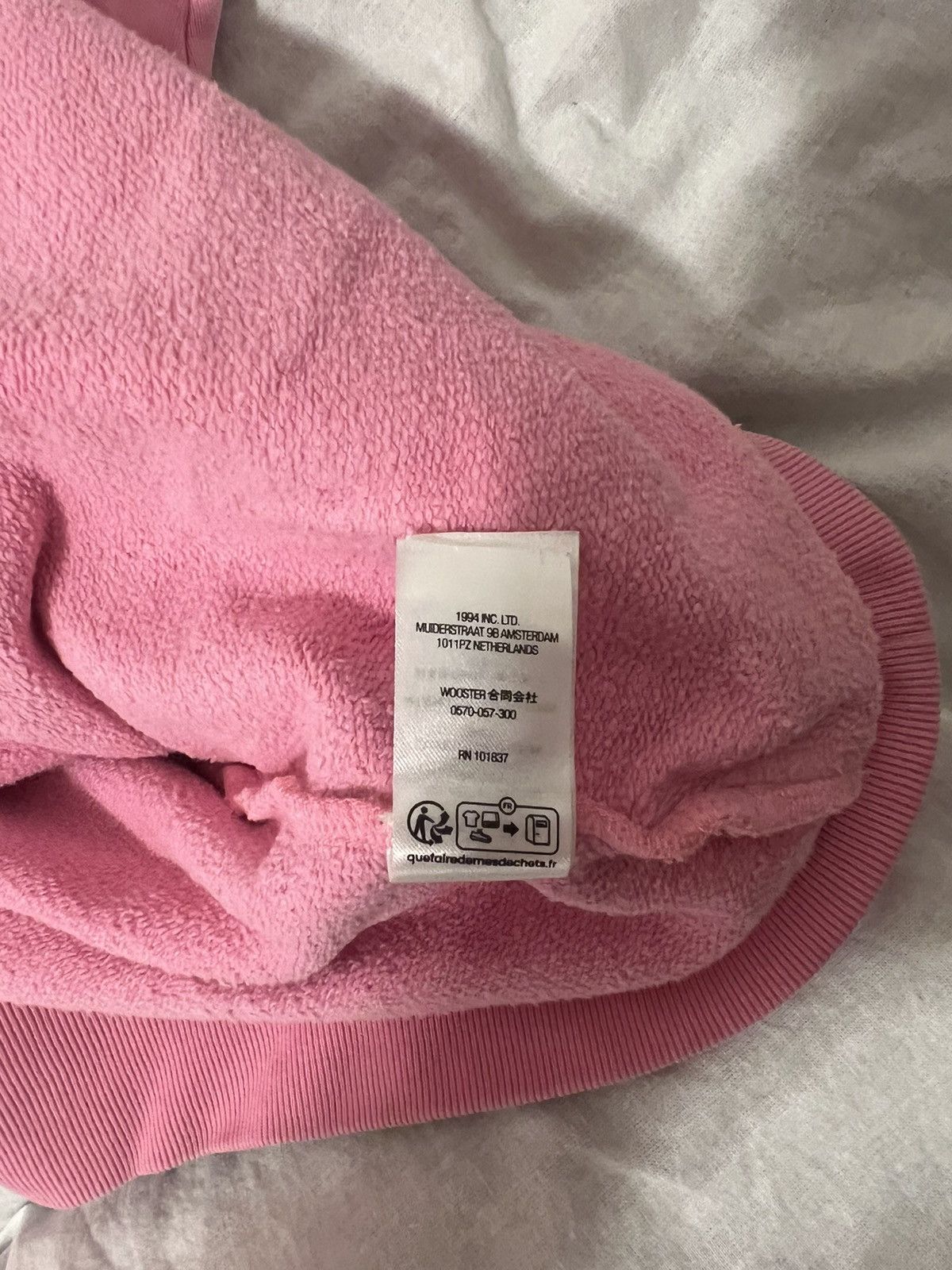 Supreme Supreme Denim Collar Half Zip Sweatshirt (Pink) Size US L / EU 52-54 / 3 - 4 Thumbnail