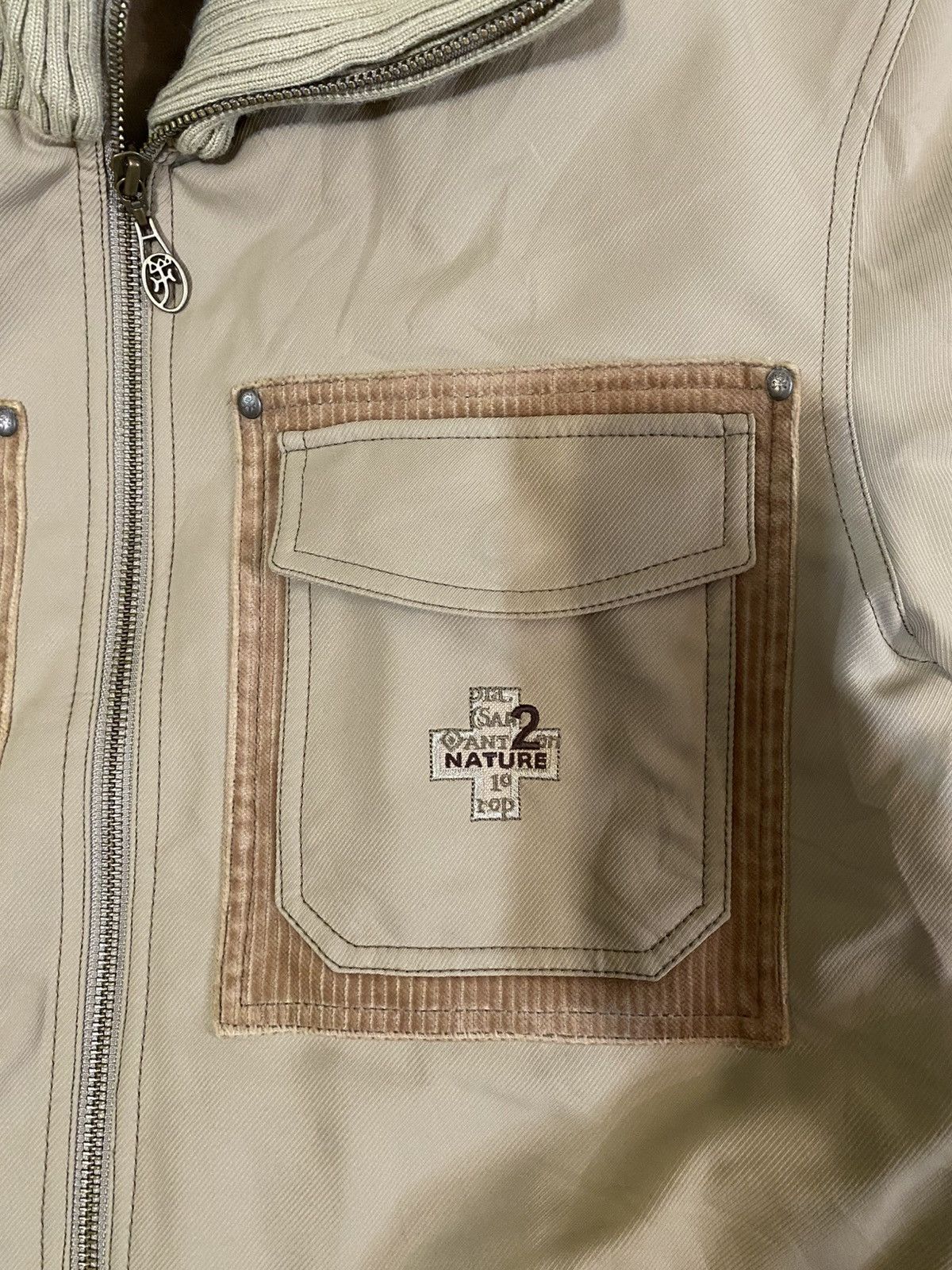 Jean Charles De Castelbajac Castelbajac +2 Nature Embroidered Jacket Khaki Size 3 (L) Size US L / EU 52-54 / 3 - 7 Thumbnail