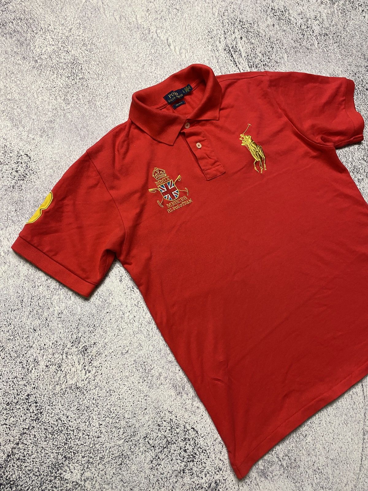 Polo Ralph Lauren × Ralph Lauren Polo Ralph Lauren 3 MERCER RL Polo Team Polo Shirt Size L Size US L / EU 52-54 / 3 - 3 Thumbnail