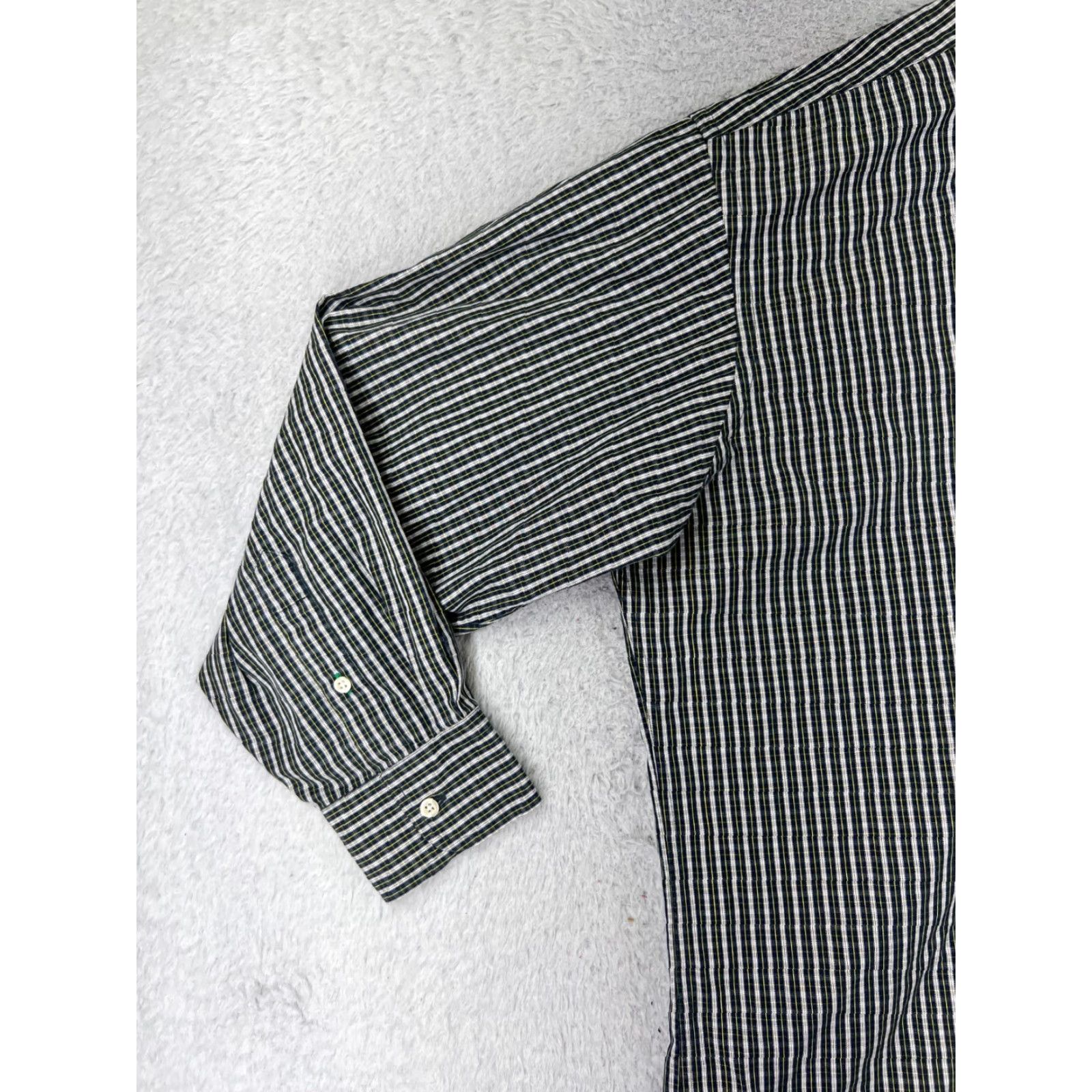 Tommy Hilfiger VINTAGE Tommy Hilfiger Shirt Men XL Blue Yellow Stripe Button Up Cotton Size US XL / EU 56 / 4 - 3 Thumbnail