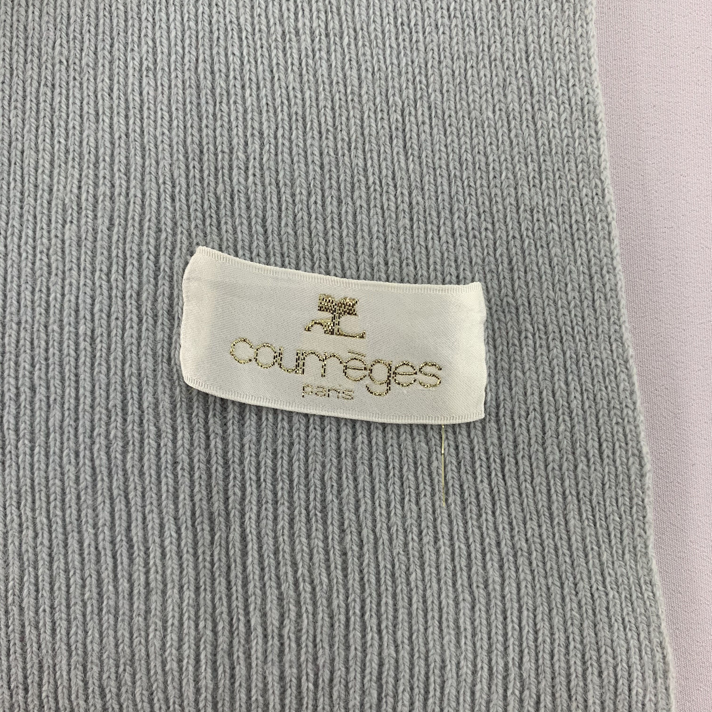 Courreges Courreges Scarf Wool Muffler Neck Wrap BL4365 Size ONE SIZE - 5 Thumbnail