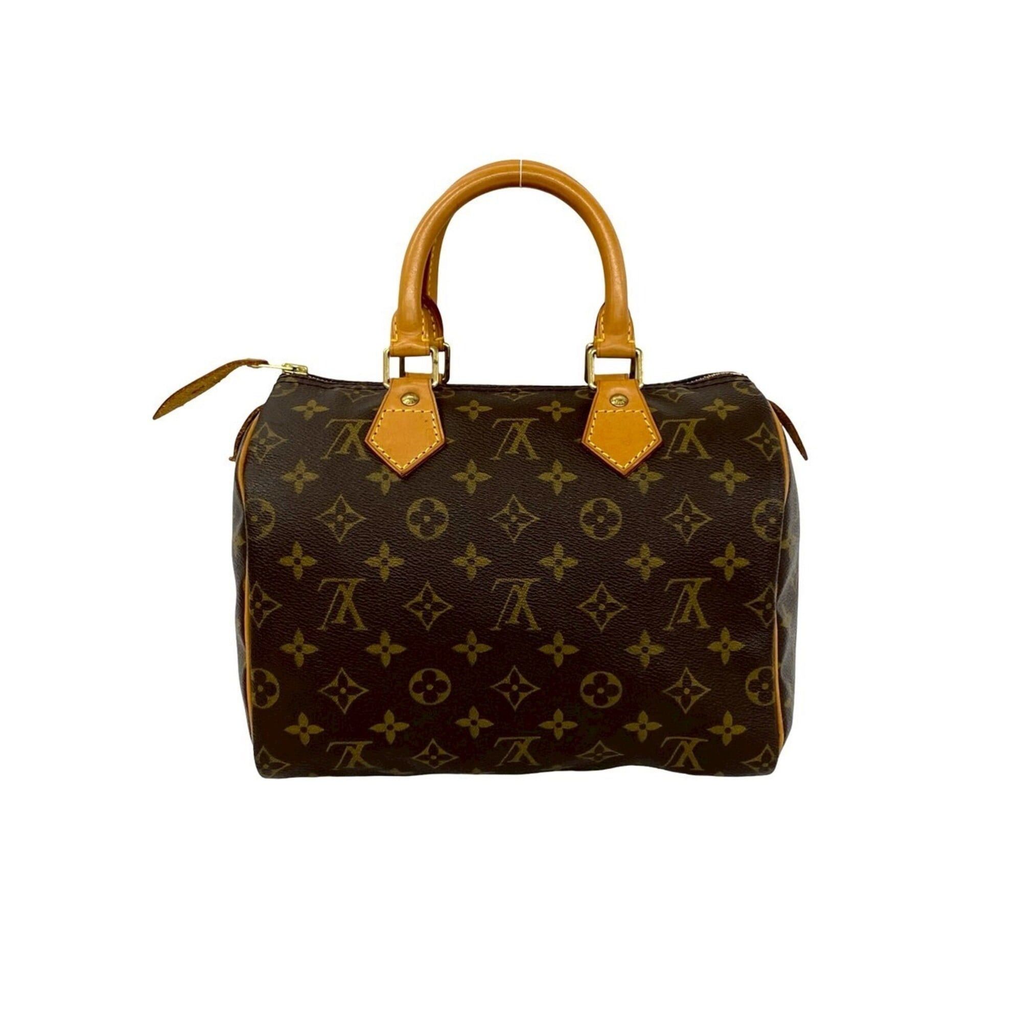 Louis Vuitton LOUIS VUITTON Speedy 25 Vintage Monogram Leather Handbag Mini Boston Bag Brown 92-10 Size ONE SIZE - 1 Thumbnail