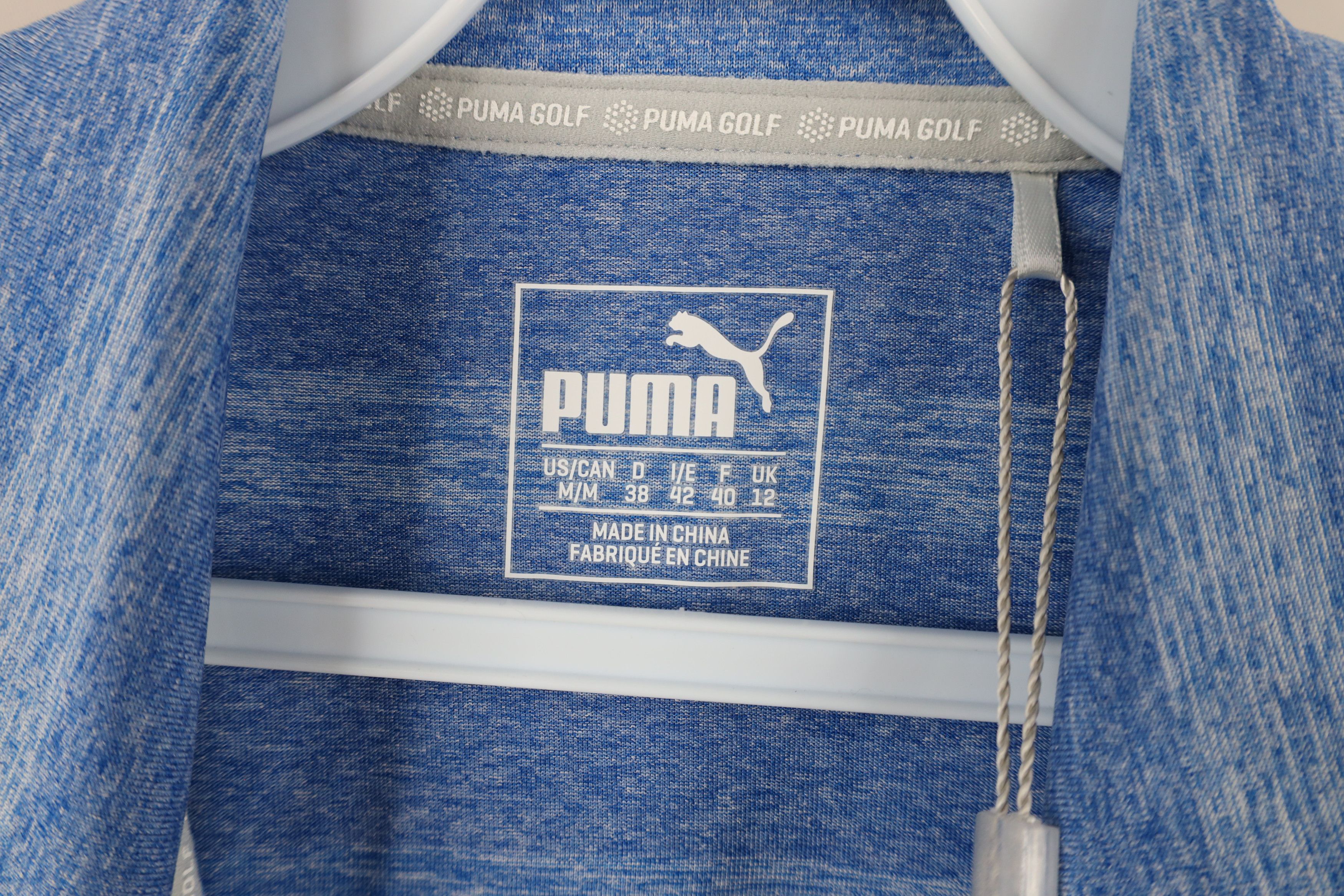 Puma × Vintage New Puma Golf Sleeveless Collared Golf Polo Shirt Blue Size M / US 6-8 / IT 42-44 - 7 Thumbnail
