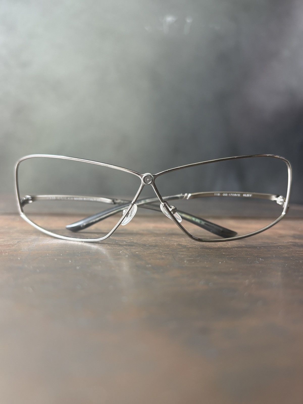 Gucci Vintage Gucci Frames 2000s Metal Shield GG 1709/S Tom Ford Size ONE SIZE - 3 Thumbnail