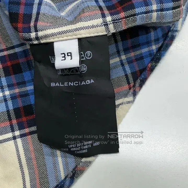 Balenciaga Balenciaga Casual Plaid Long Sleeve Shirt. Size US M / EU 48-50 / 2 - 4 Thumbnail