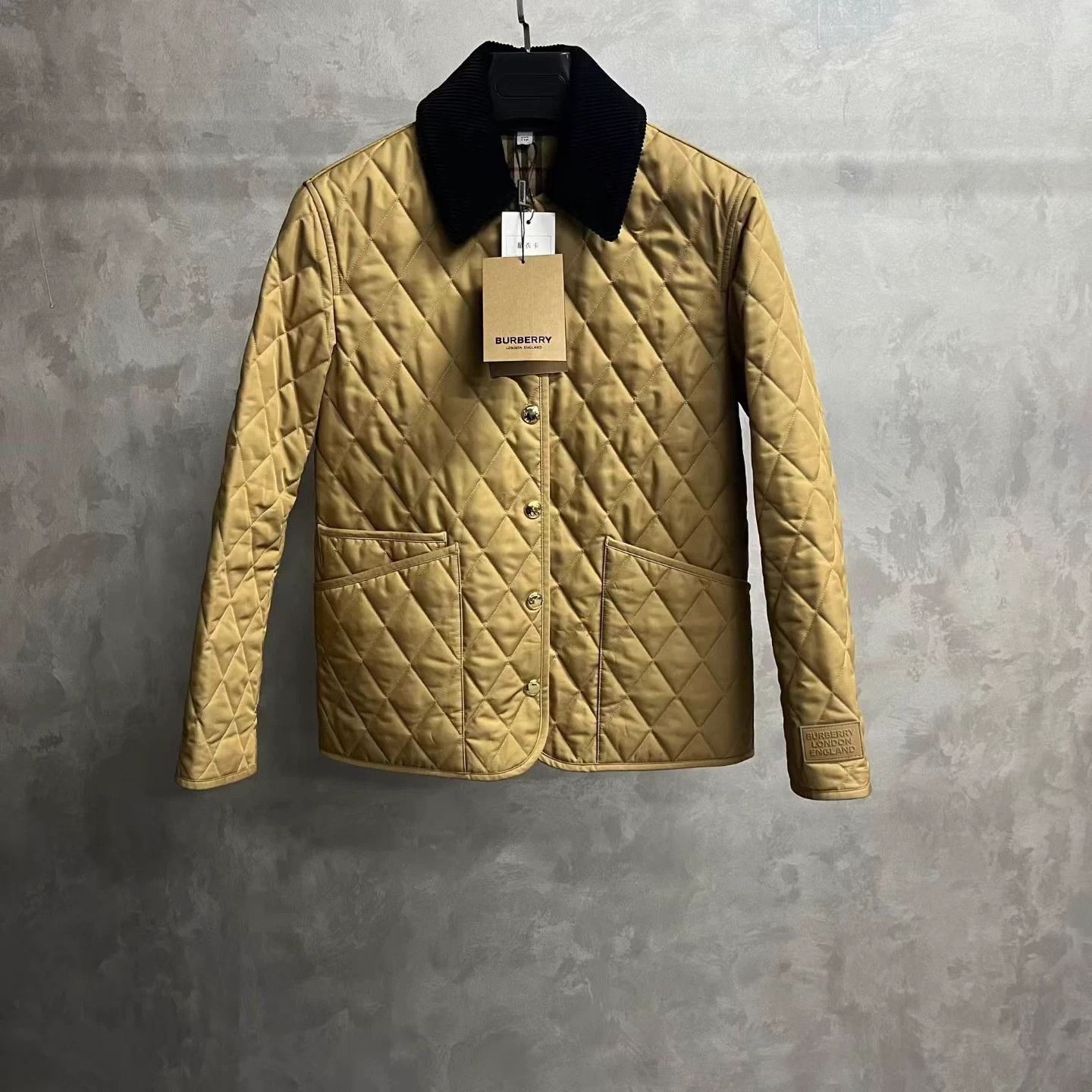 Burberry Burberry Check Single-breasted Casual Cotton Puffer Jacket Size US XXS / EU 40 - 1 Thumbnail