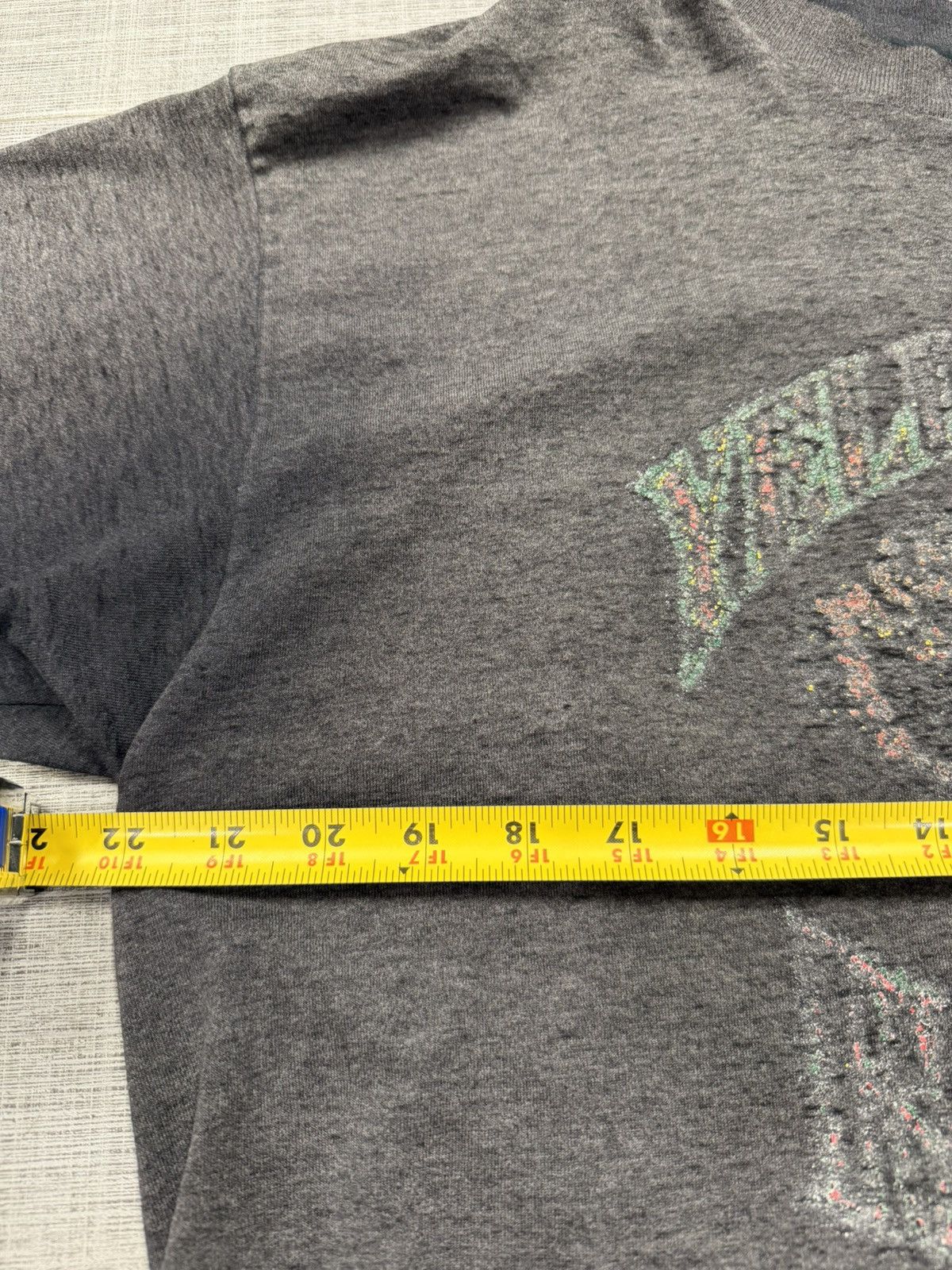 Hanes Vintage 80s Faded Black Tee Size US XL / EU 56 / 4 - 4 Thumbnail