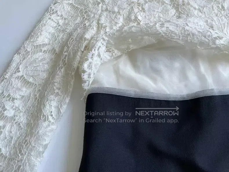 Valentino Valentino Black and white lace dress Size M / US 6-8 / IT 42-44 - 6 Thumbnail