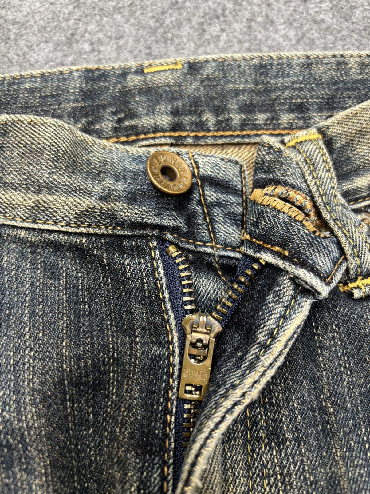 Japanese Brand 💥Insane 90s Mudwash💥Rare Edwin Rusty Selvedge Denim F659 Size US 30 / EU 46 - 11 Thumbnail