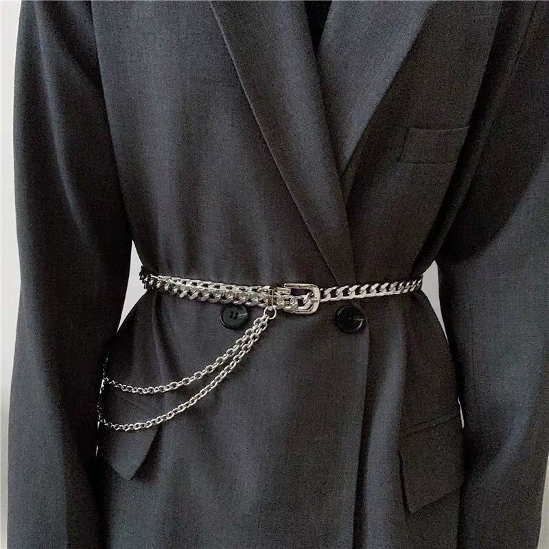 Designer Crazy Vintage Belt Riveted Belts Menswear Accessories Size ONE SIZE - 3 Thumbnail
