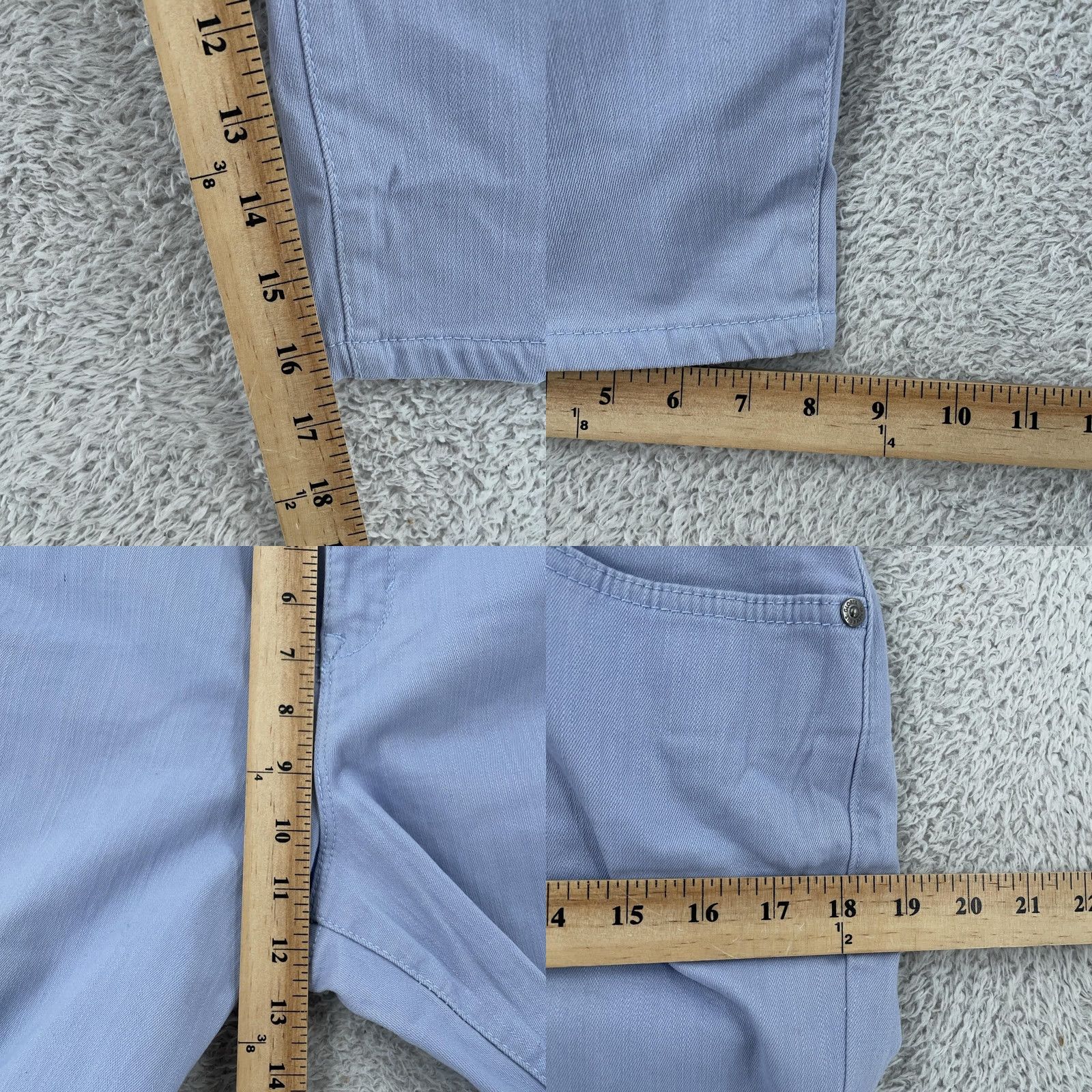 Gloria Vanderbilt Gloria Vanderbilt Womens Skimmer Shorts 12 Missy Purple Dolphin Hem Slimming Stretch Size 34" / US 12 / IT 48 - 8 Thumbnail