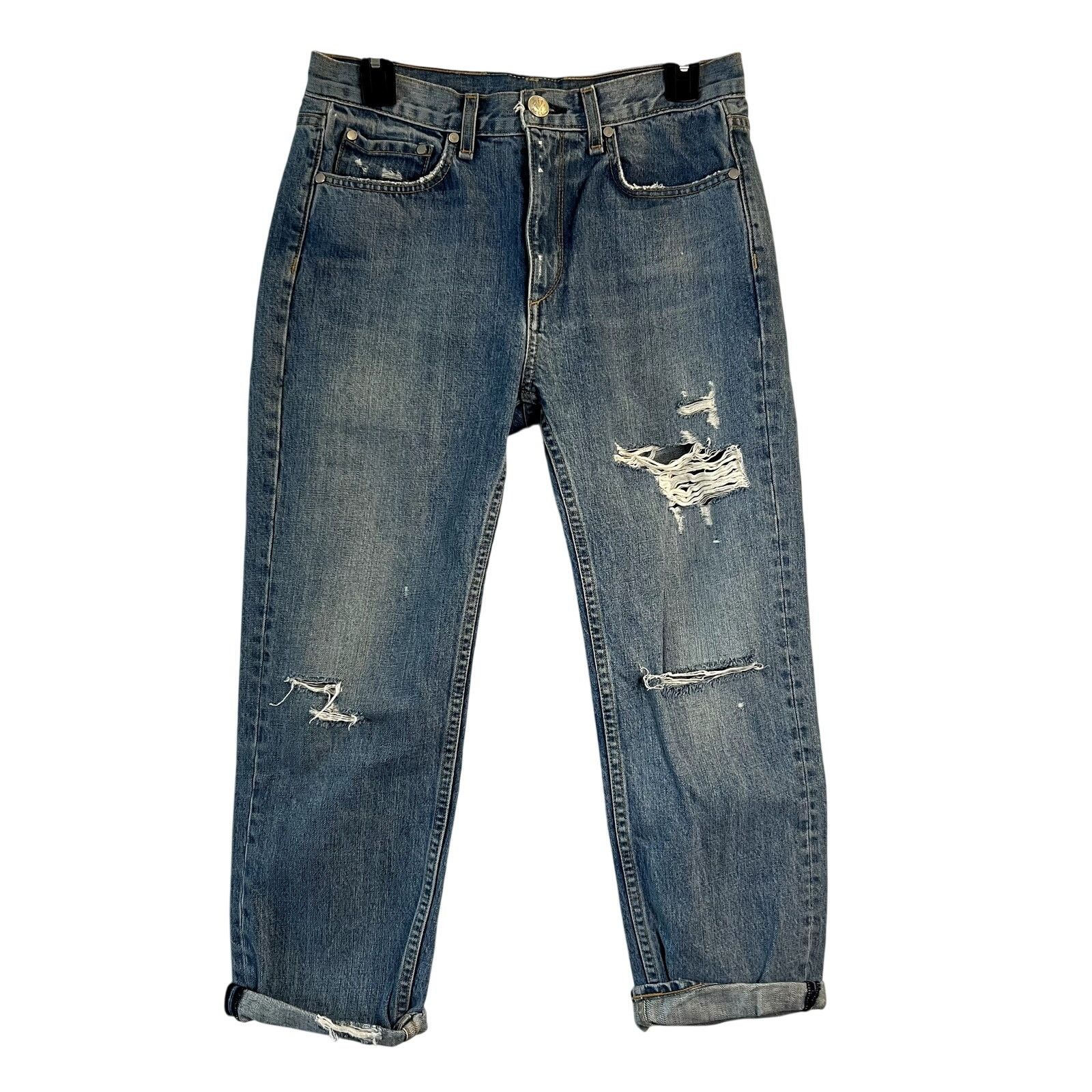 Rag & Bone rag & bone boy jeans ripped blue size 25 made in USA Size 25" / US 0 / IT 36 - 4 Thumbnail