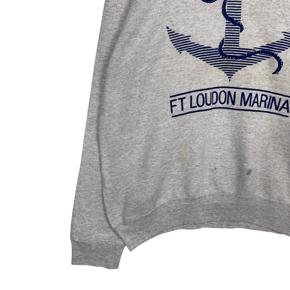 Vintage 90s ONEITA Made In Usa Sweatshirt Ft Loudon Marina #1975-C86 Size US XL / EU 56 / 4 - 3 Thumbnail