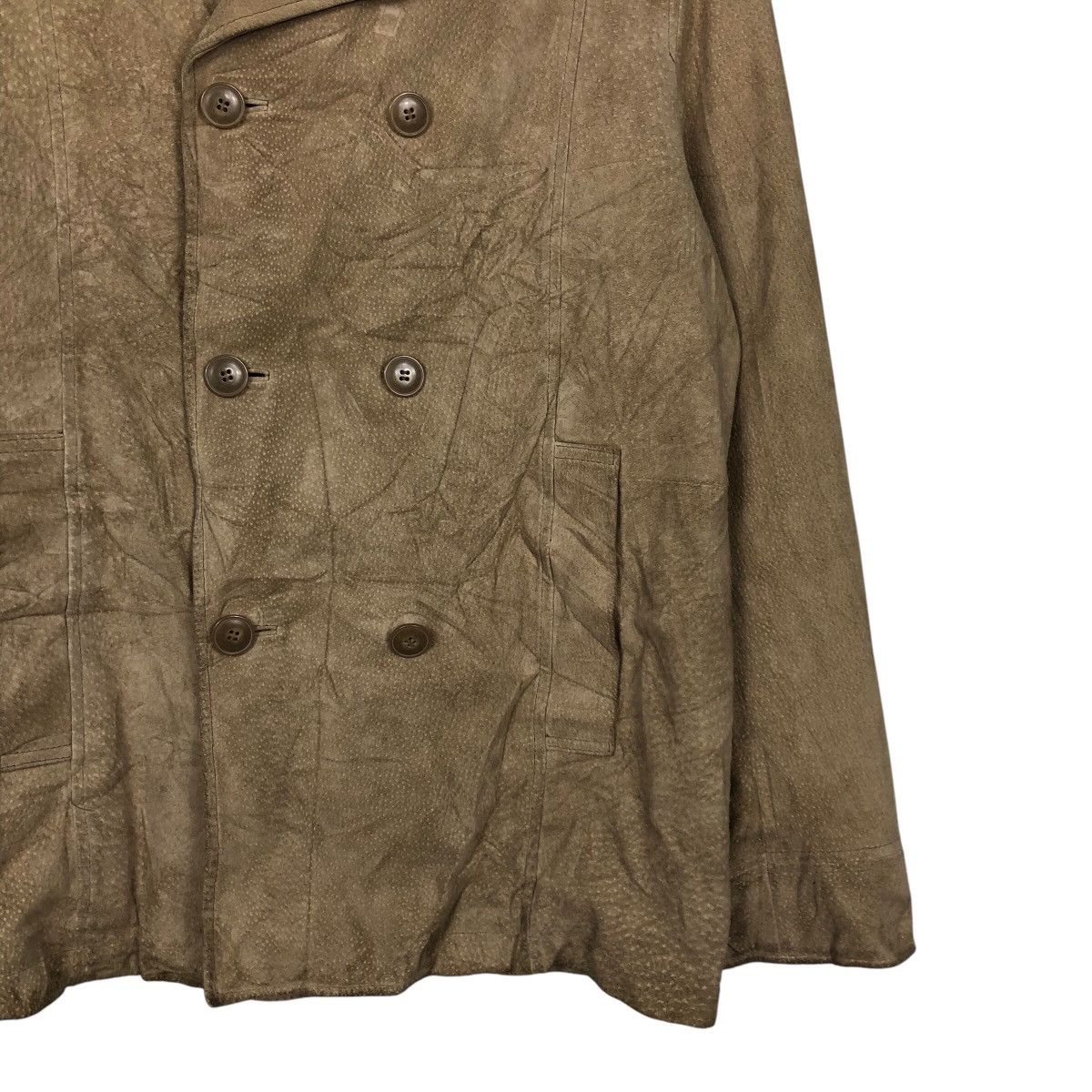 Japanese Brand 📌Vintage Chore Leather Jacket Michel Klein Double Collar Size US M / EU 48-50 / 2 - 6 Thumbnail
